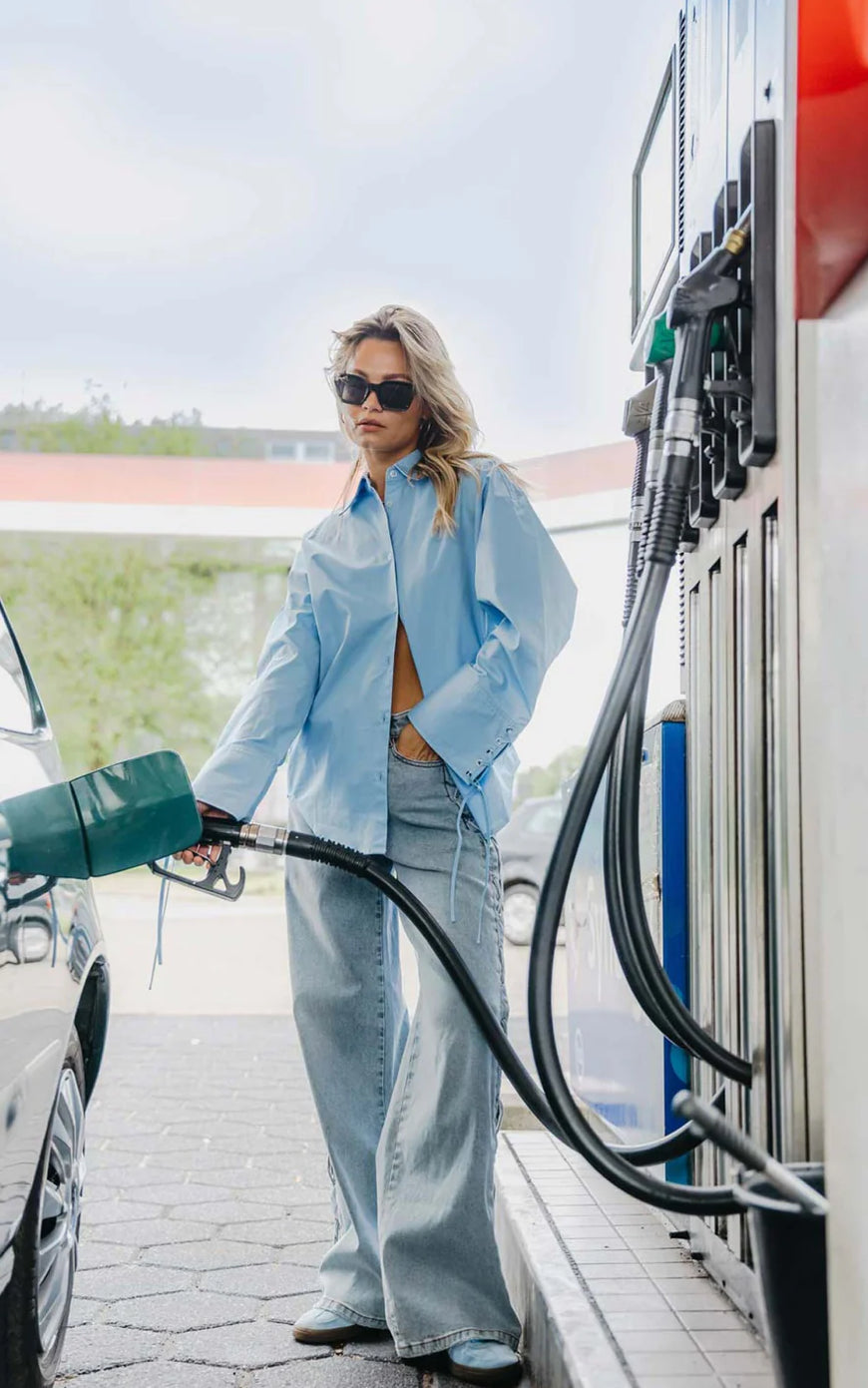 Catwalk Junkie Jeans Loose met Veter Detail