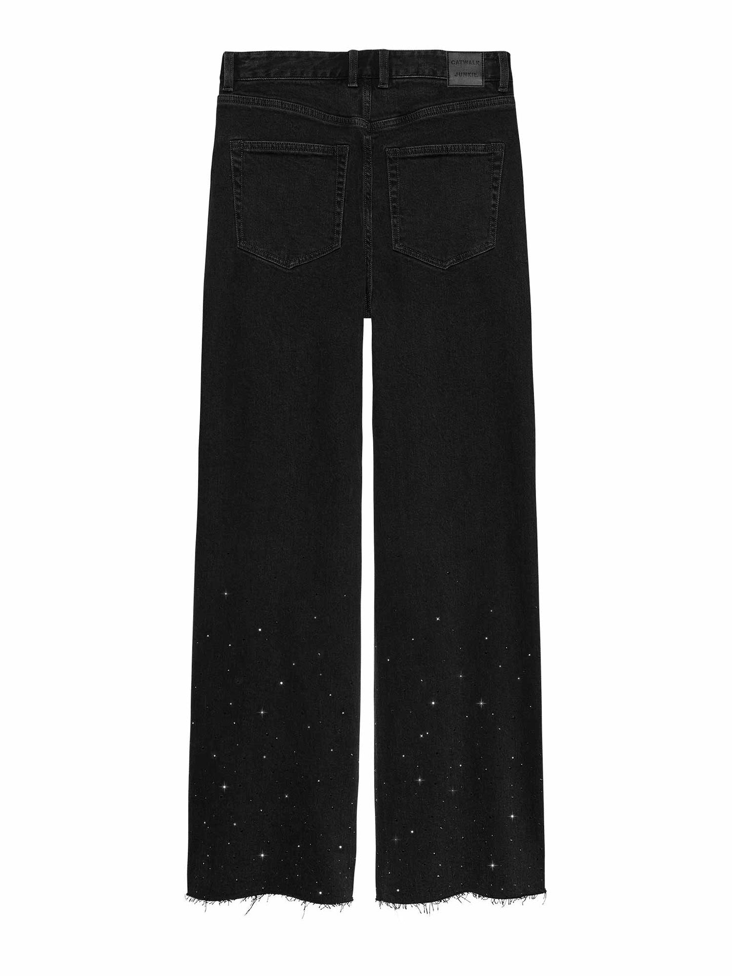 Catwalk Junkie loose fit jeans met metallic strass
