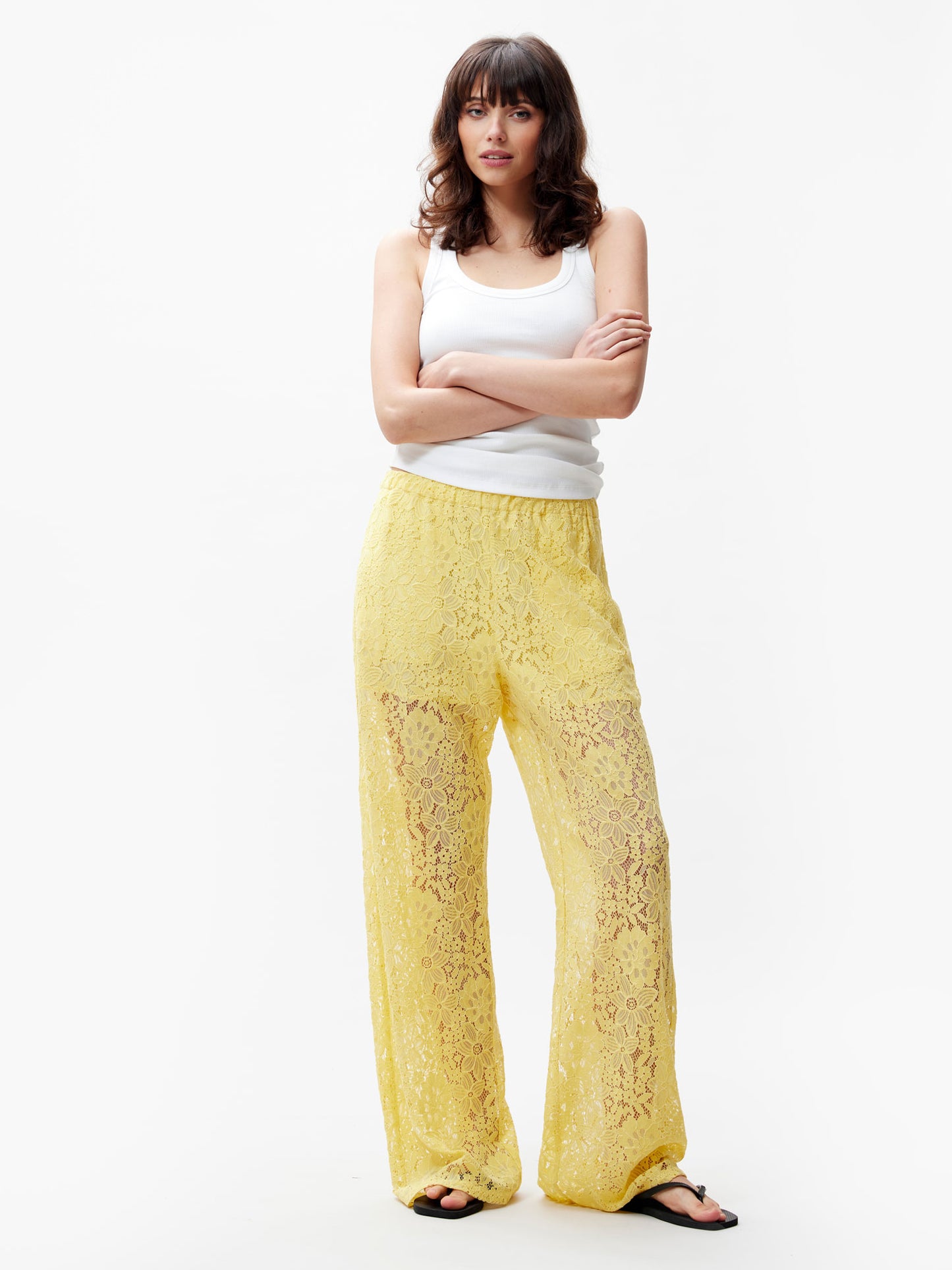 Catwalk Junkie Pull On Lace Trousers