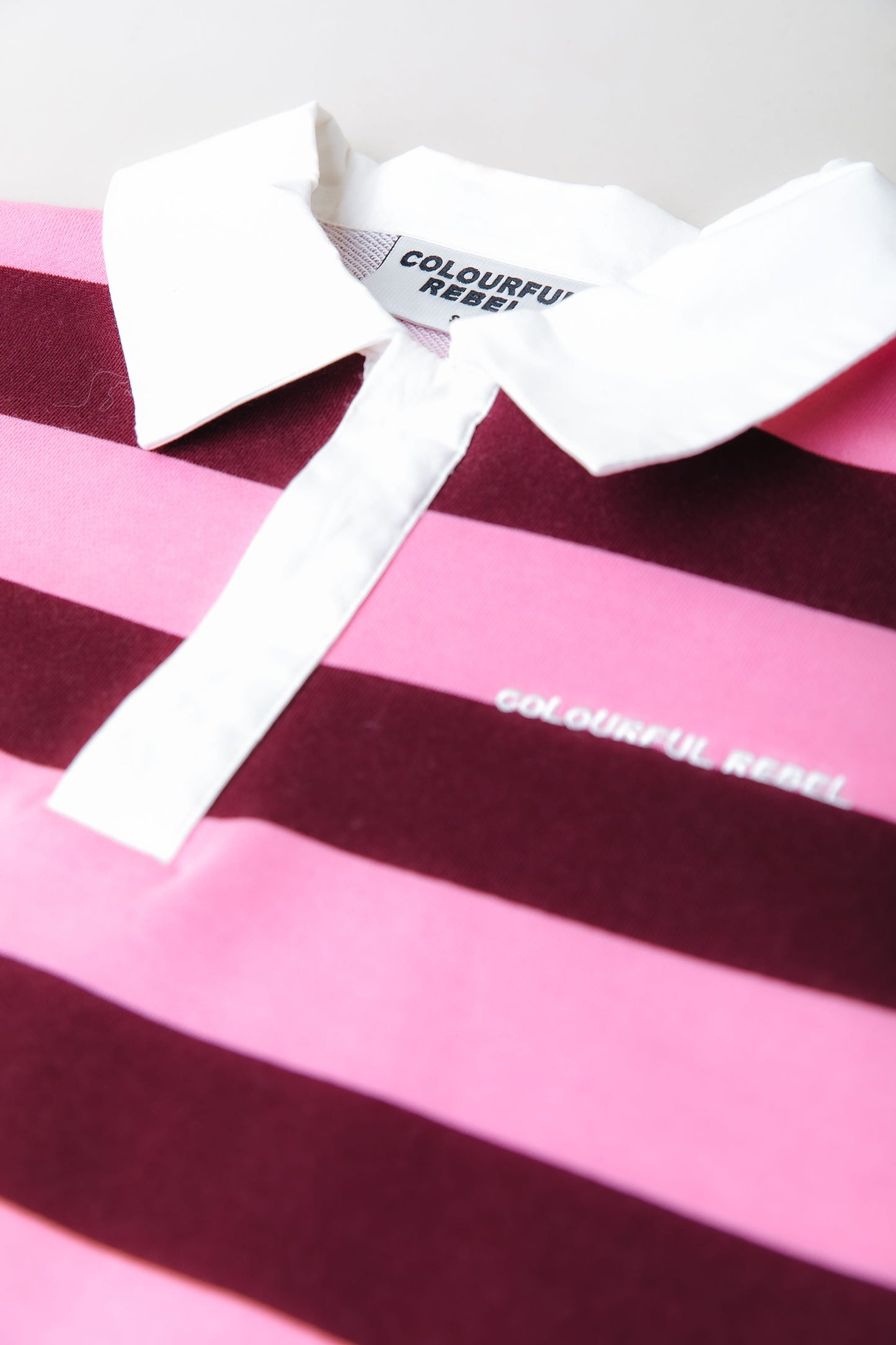 Colourful Rebel Skyler Striped Boyfriend Polo