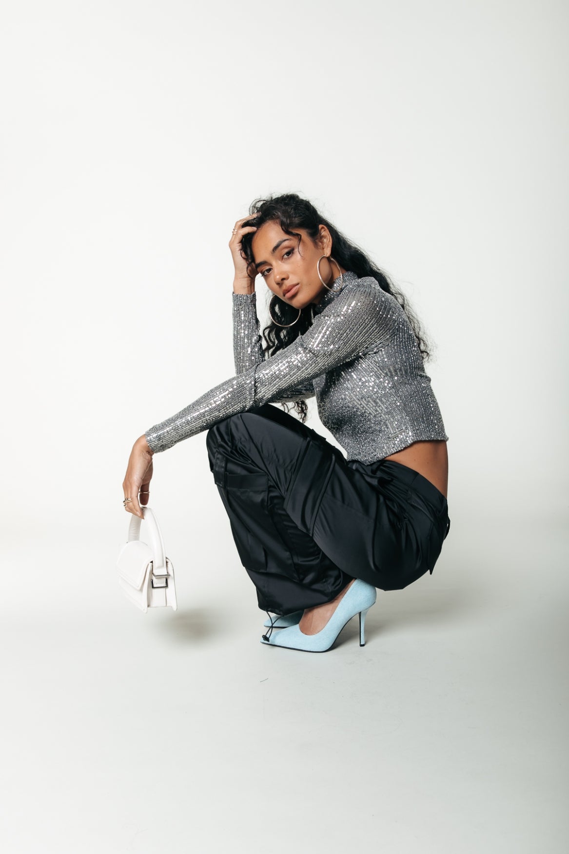 Colourful Rebel Moira Satin Worker Pants