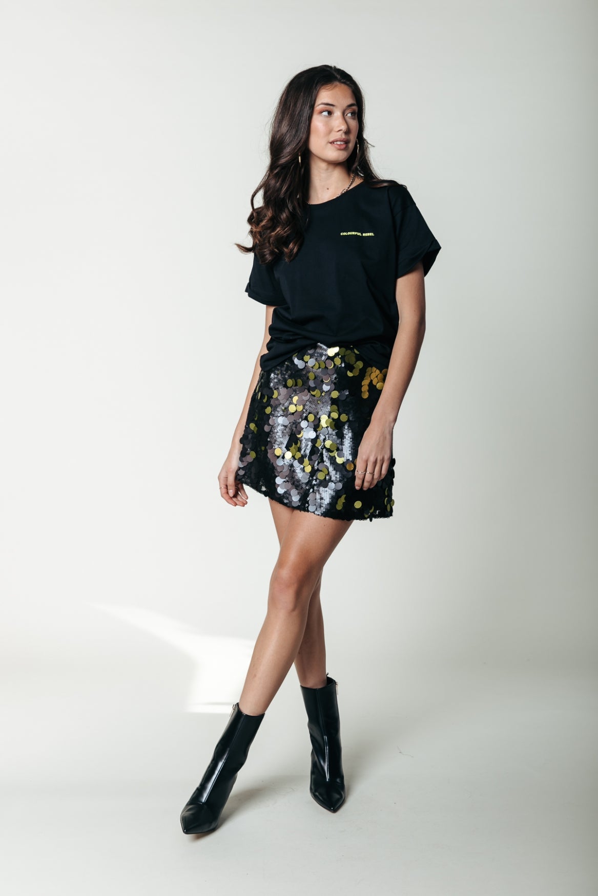 Colourful Rebel Jilly Sequins Skirt