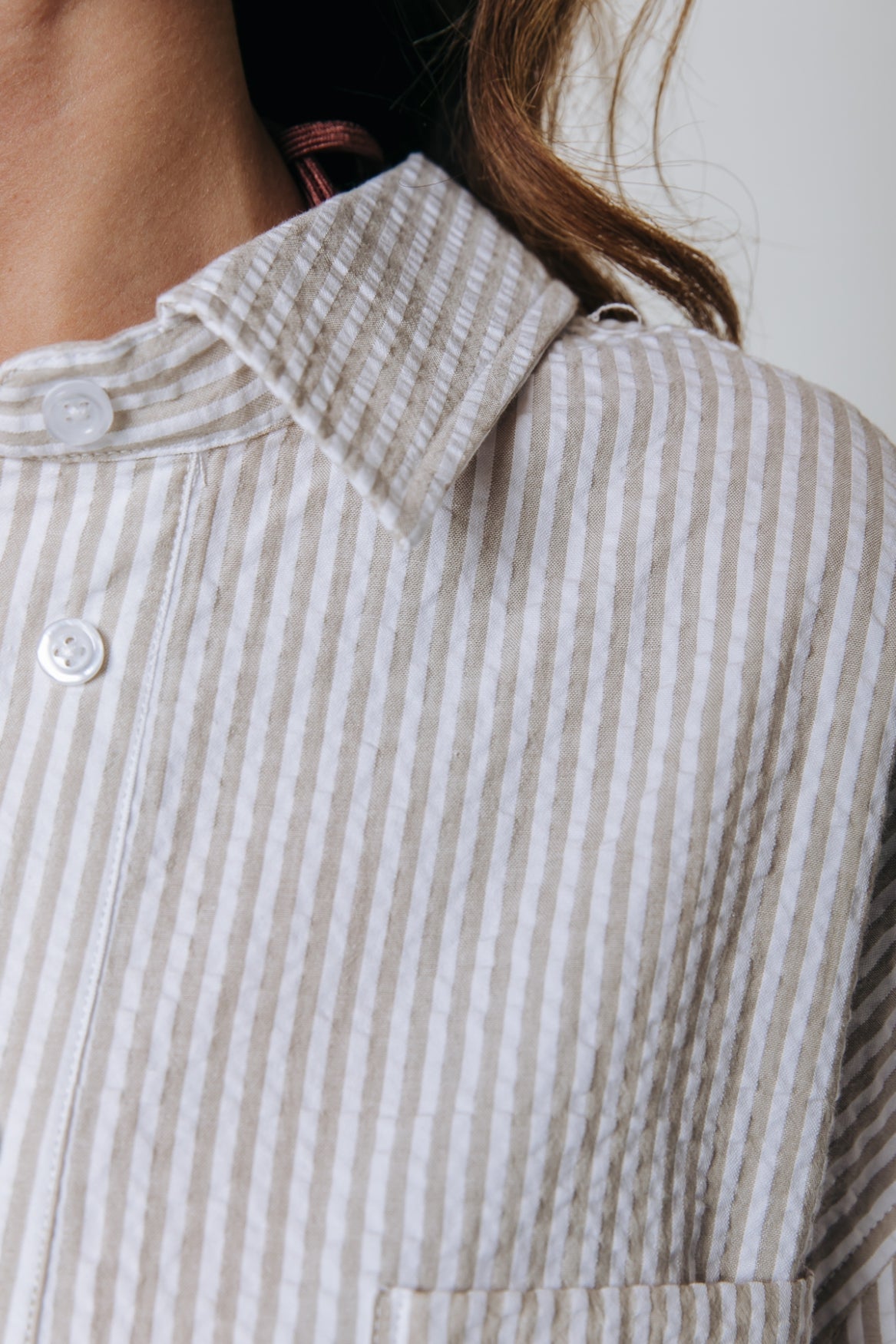 Colourful Rebel Vicky Striped Blouse | Light sand