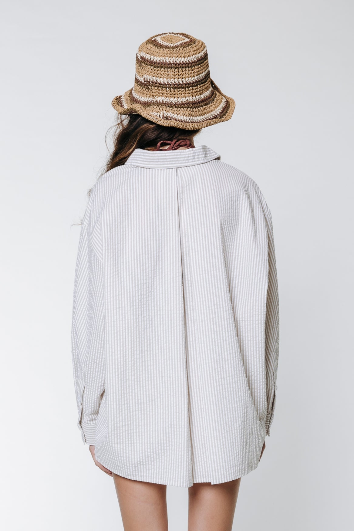 Colourful Rebel Vicky Striped Blouse | Light sand