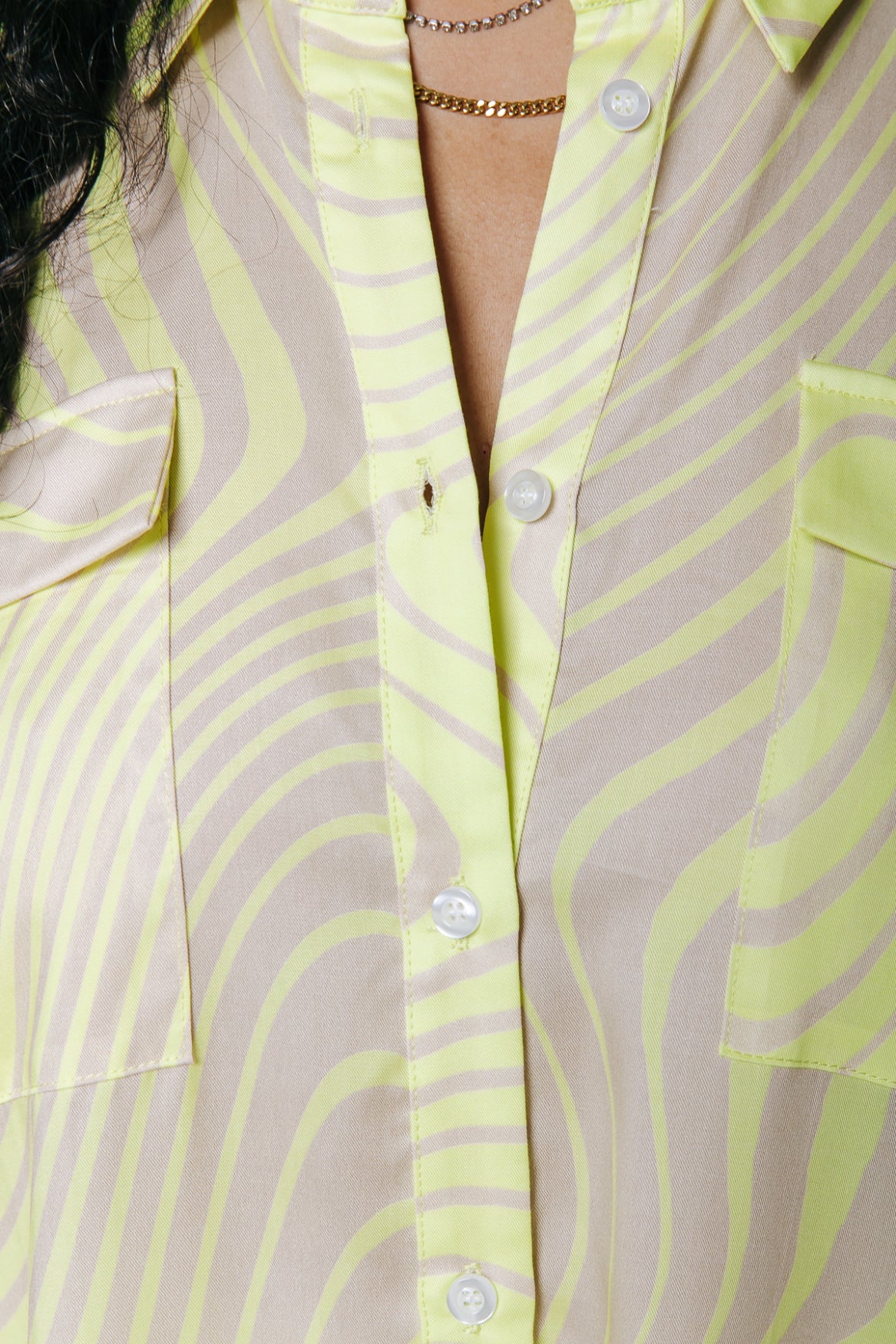 Colourful Rebel Tatum Blouse | Lime