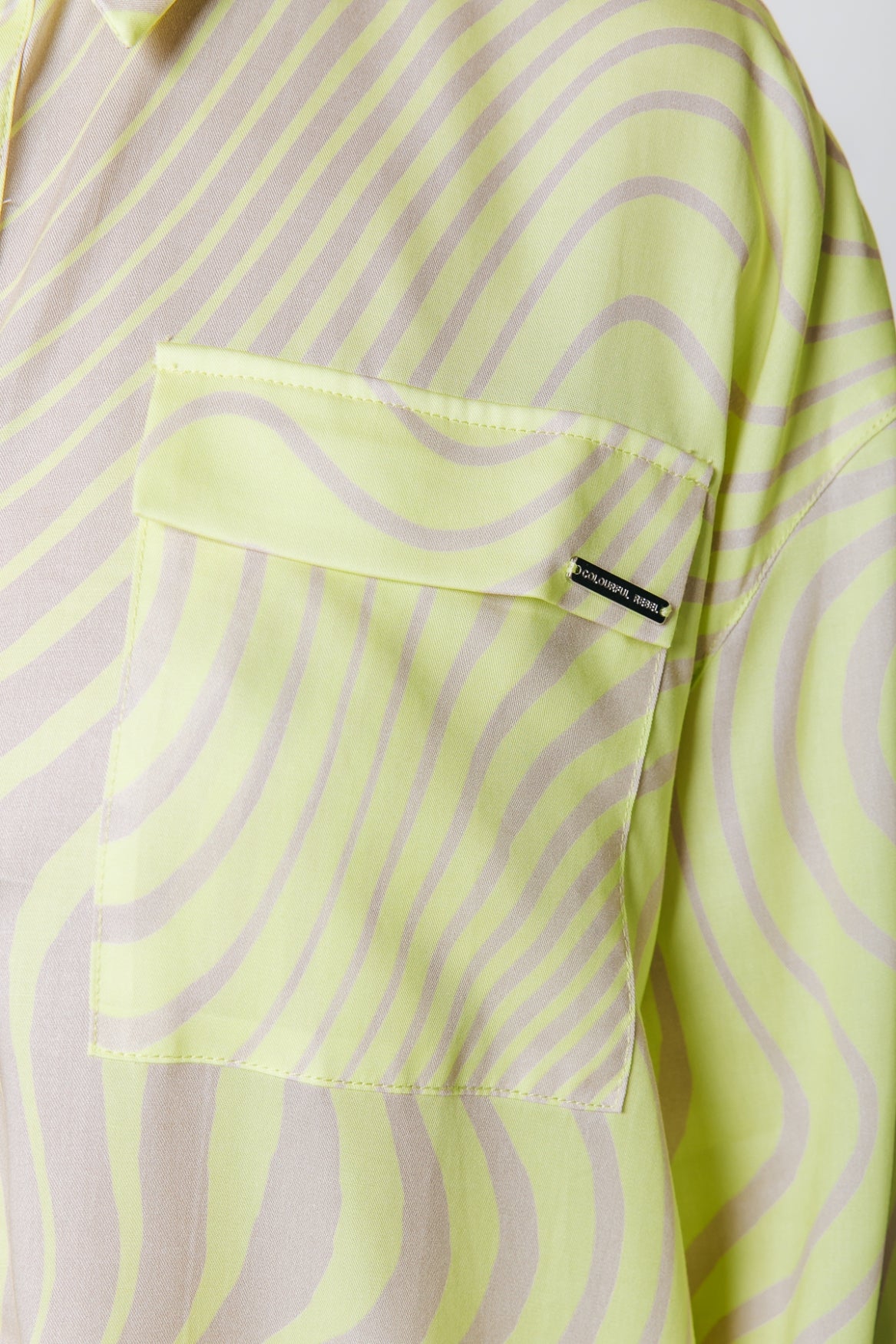 Colourful Rebel Tatum Blouse | Lime
