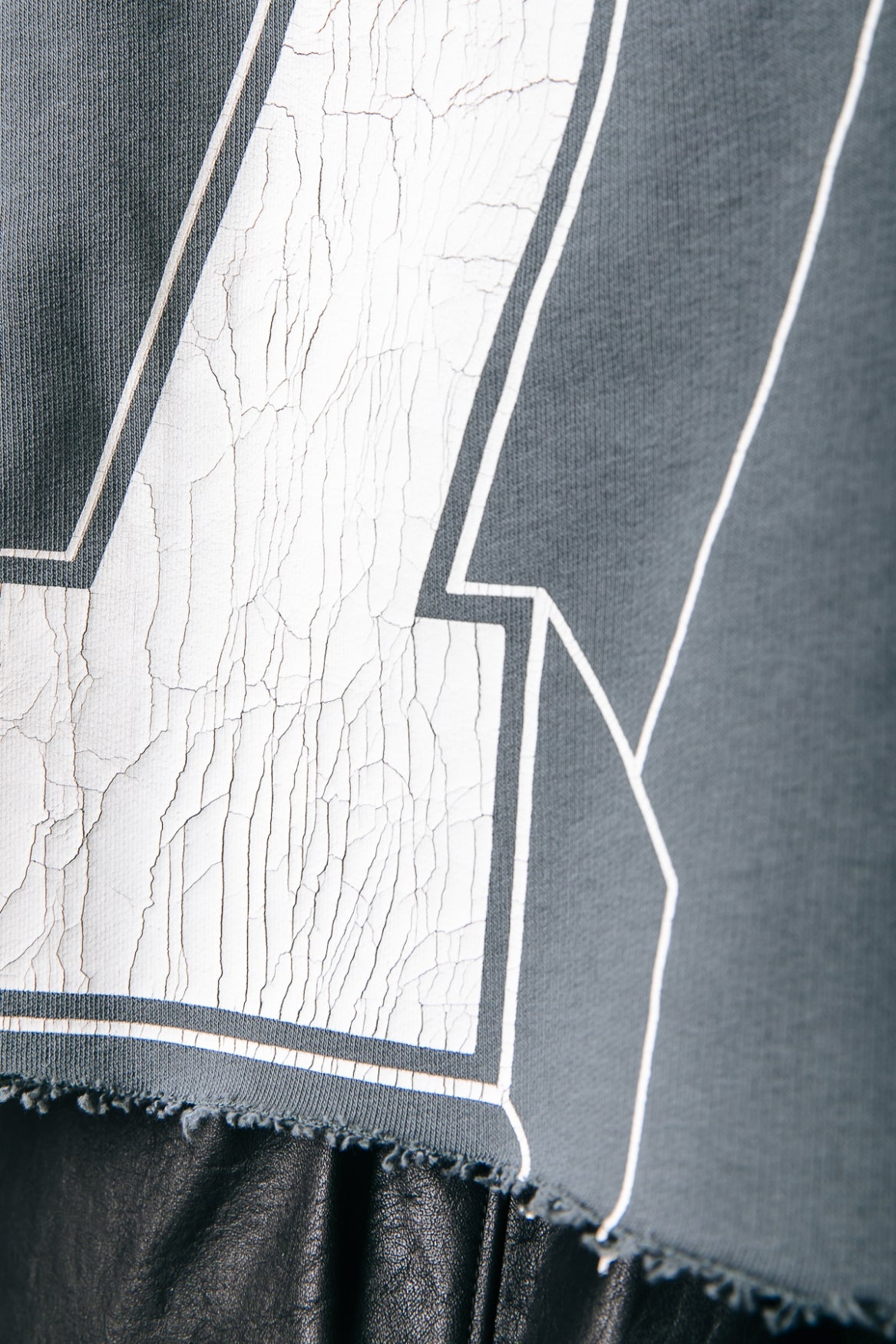 Colourful Rebel Seven Cropped Hoodie | Dark grey