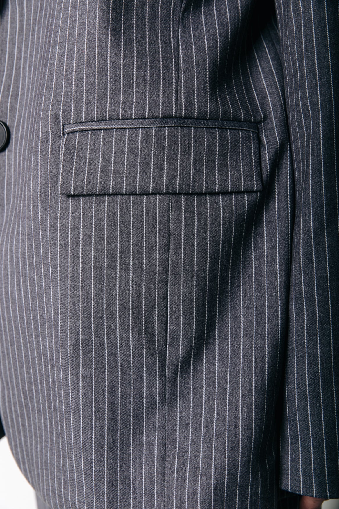 Colourful Rebel Jesra Stripe Blazer | Dark grey