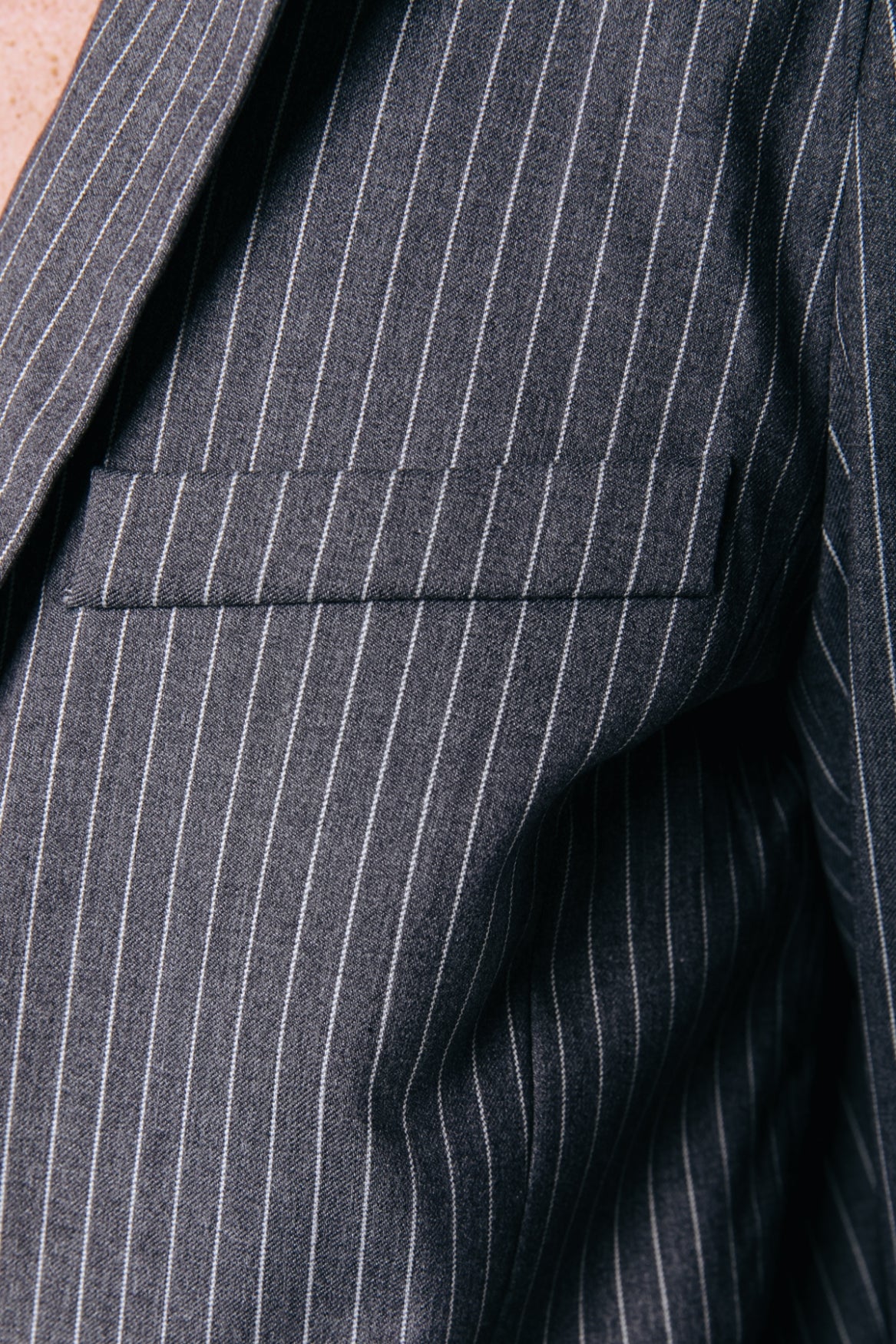 Colourful Rebel Jesra Stripe Blazer | Dark grey