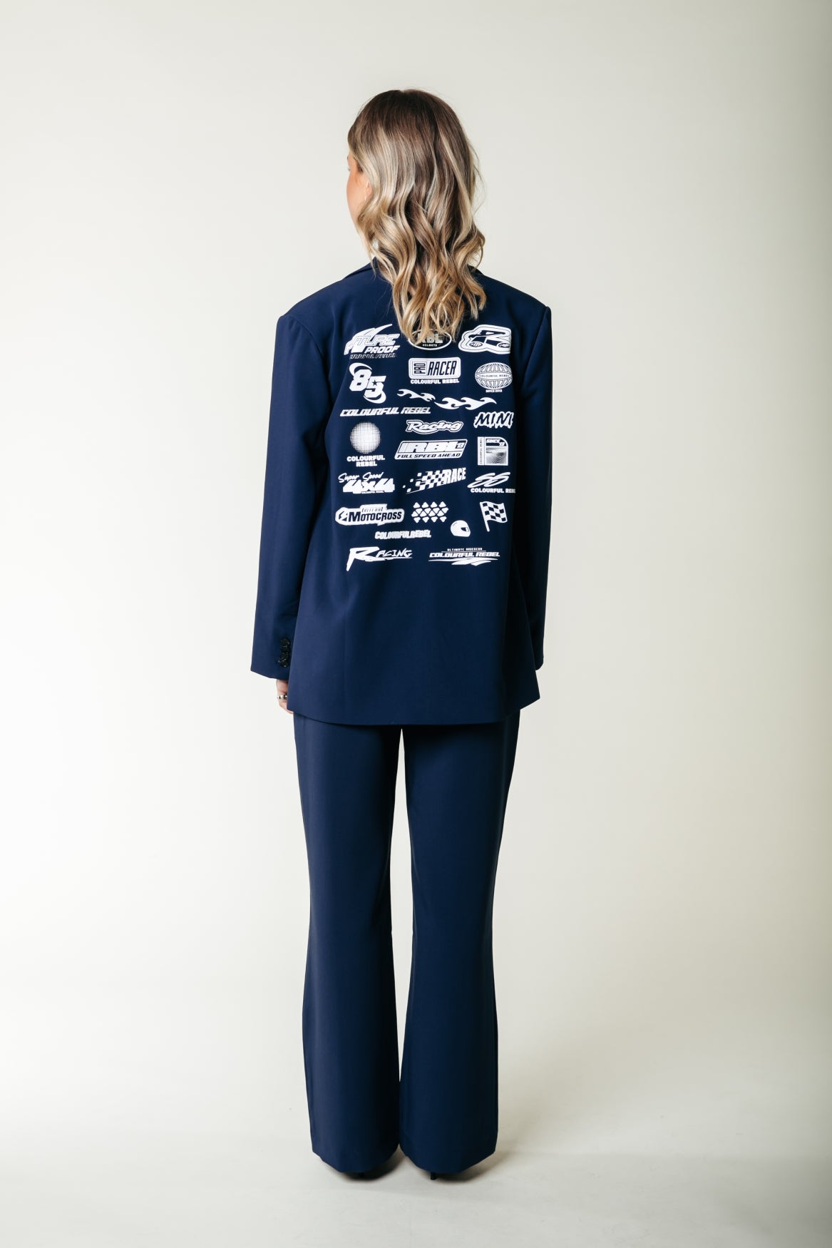 Colourful Rebel Jesra Racer Logo Blazer