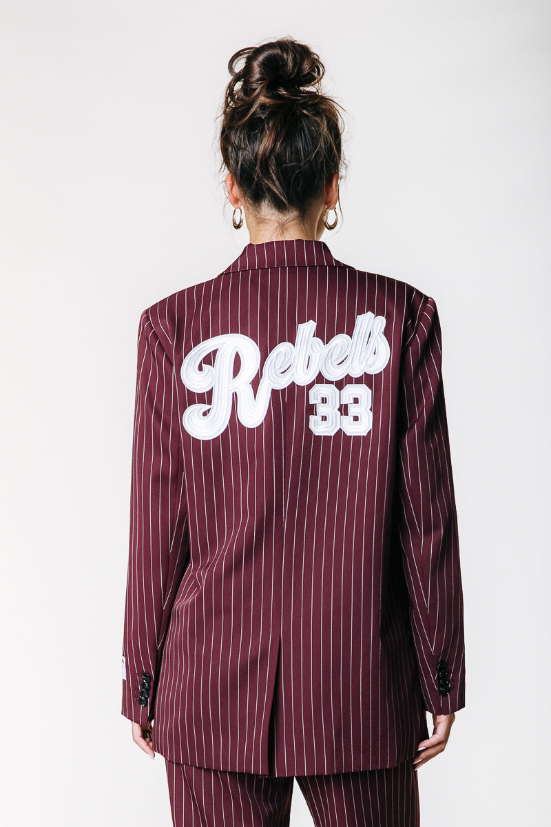 Colourful Rebel Jesra Pinstripe Blazer