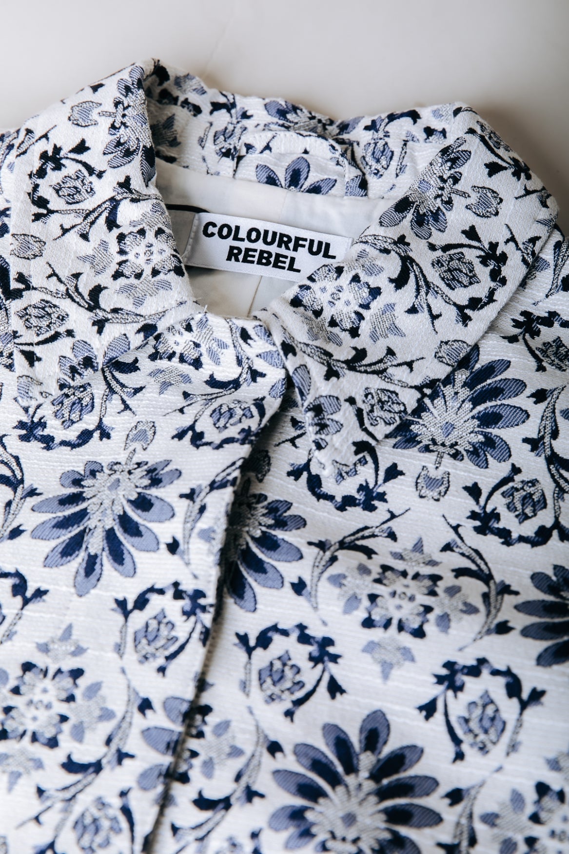 Colourful Rebel Bente Flower Jacquard Bomber