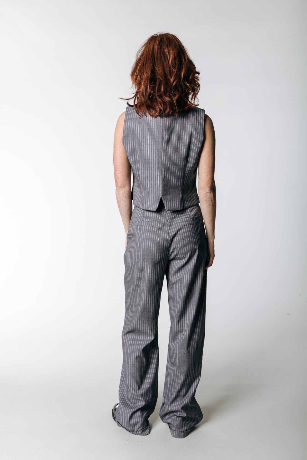Colourful Rebel Cora Stripe Pants | Dark grey