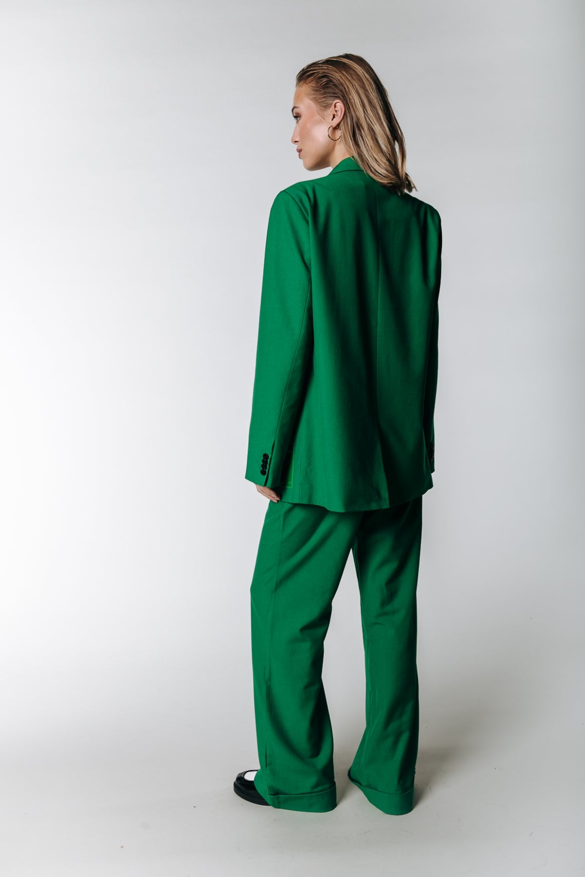 Colourful Rebel Alden Straight Pants | Deep Green