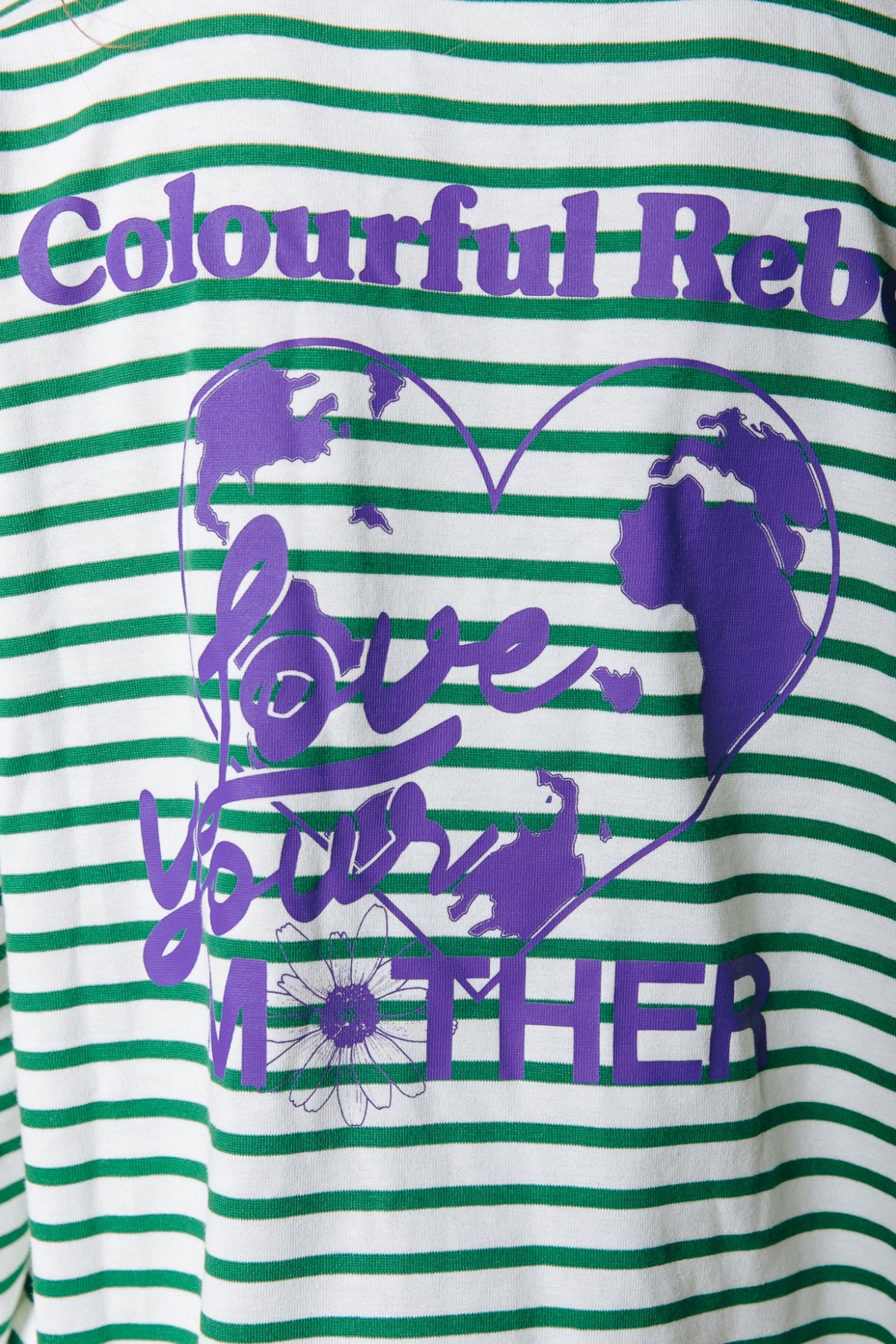 Colourful Rebel Mother Earth Stripe Longsleeve Tee