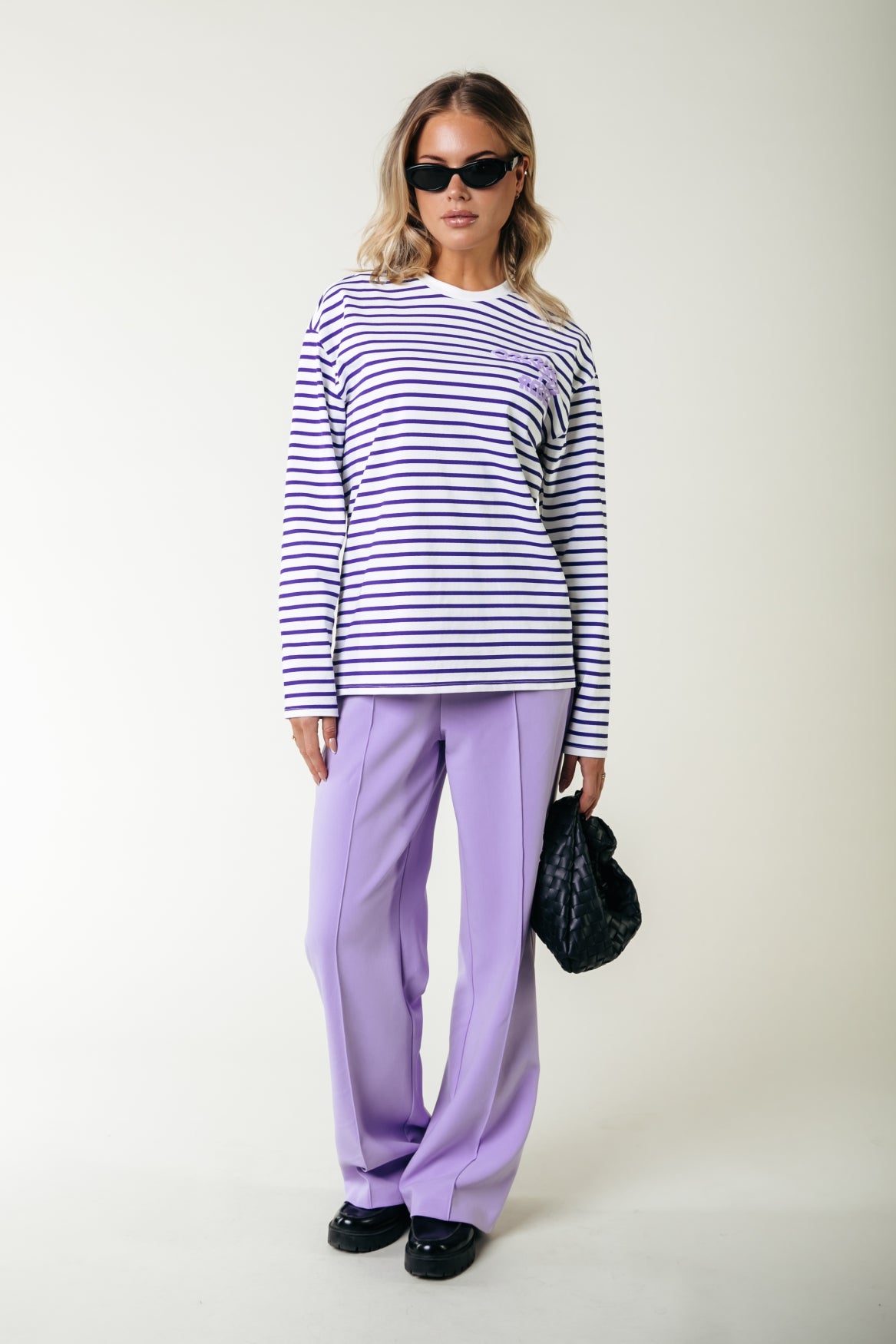 Colourful Rebel Logo Wave Stripe Longsleeve