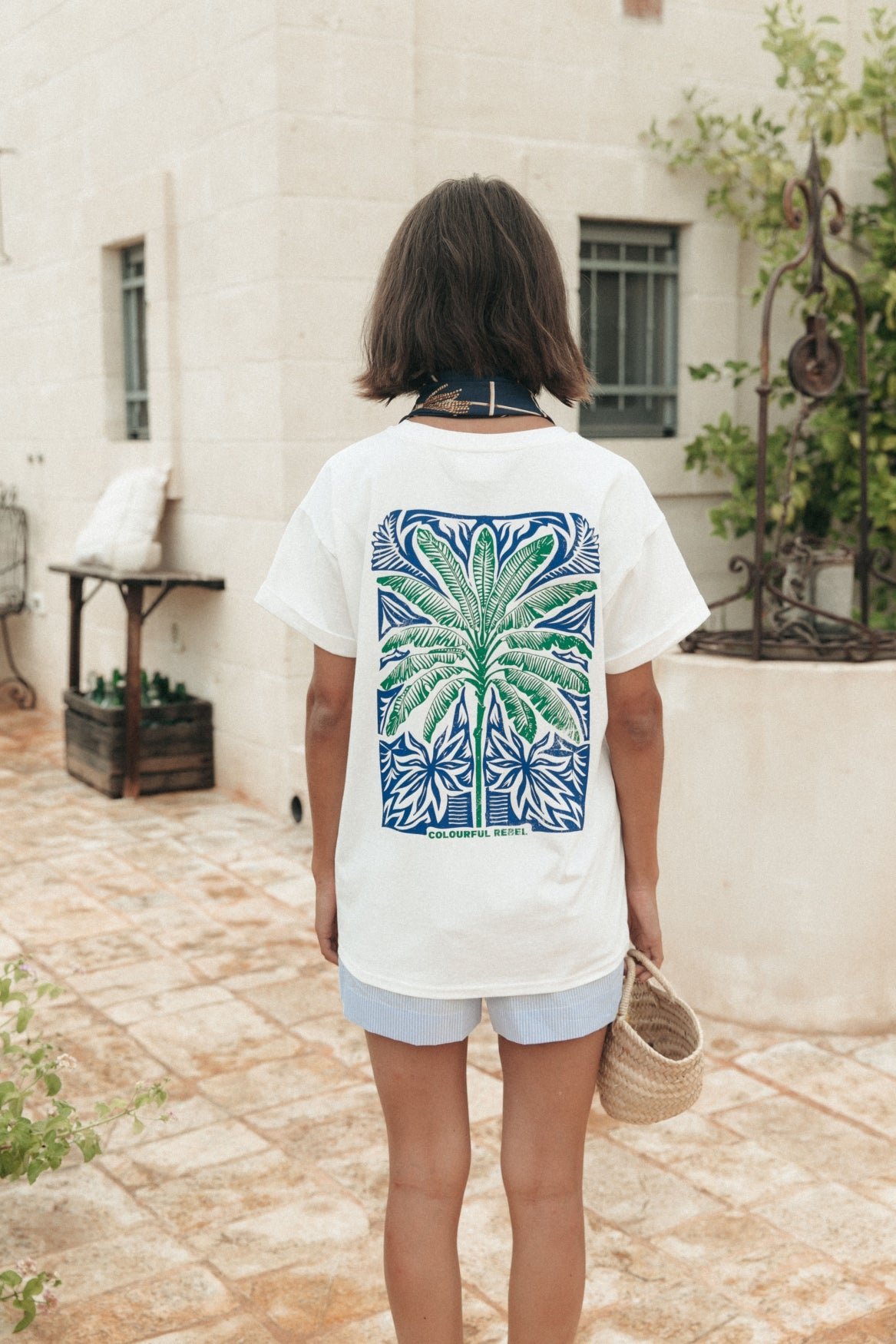 Colourful Rebel Palm Square Tshirt