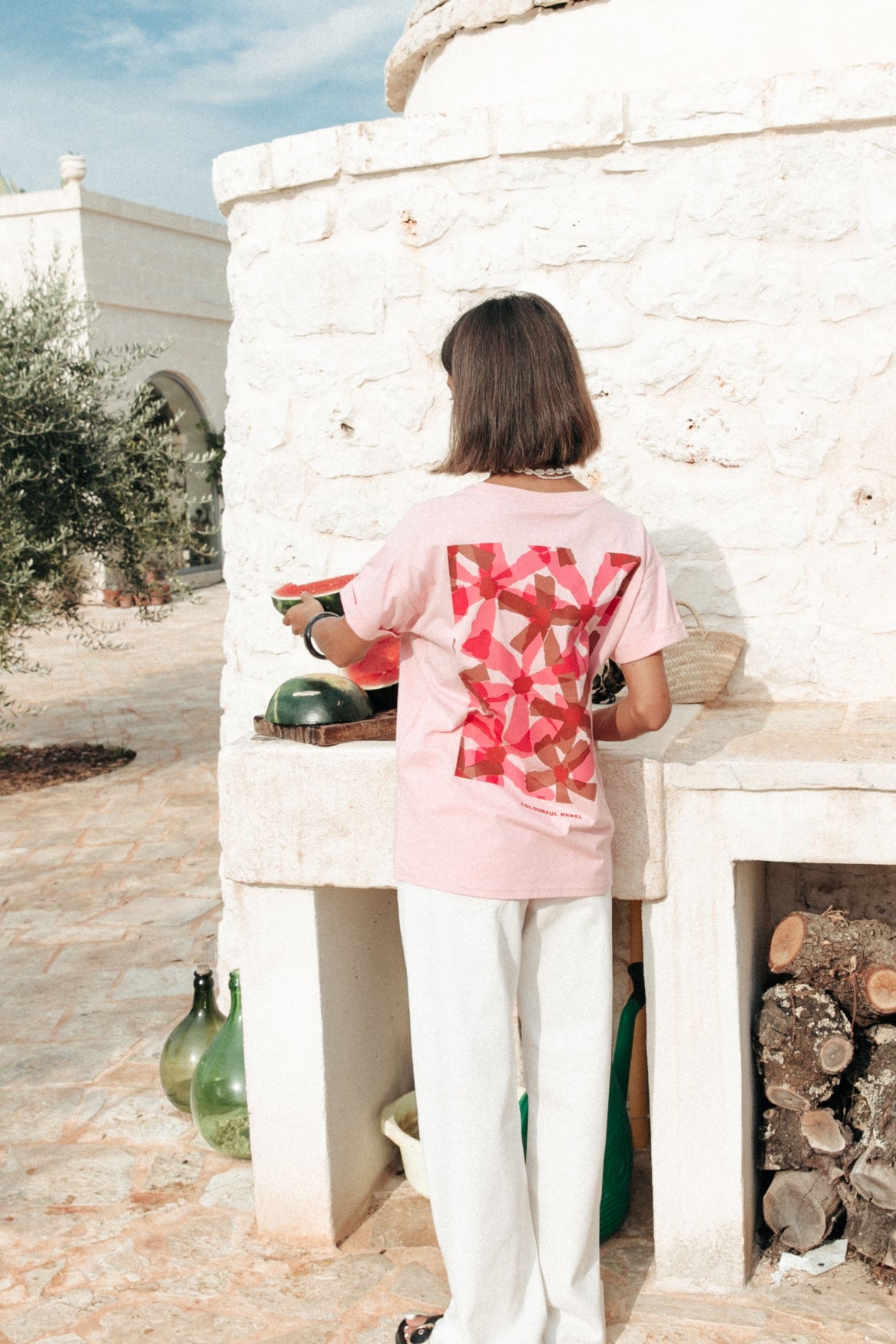 Colourful Rebel Flowe Square Shirt | Fresh Pink