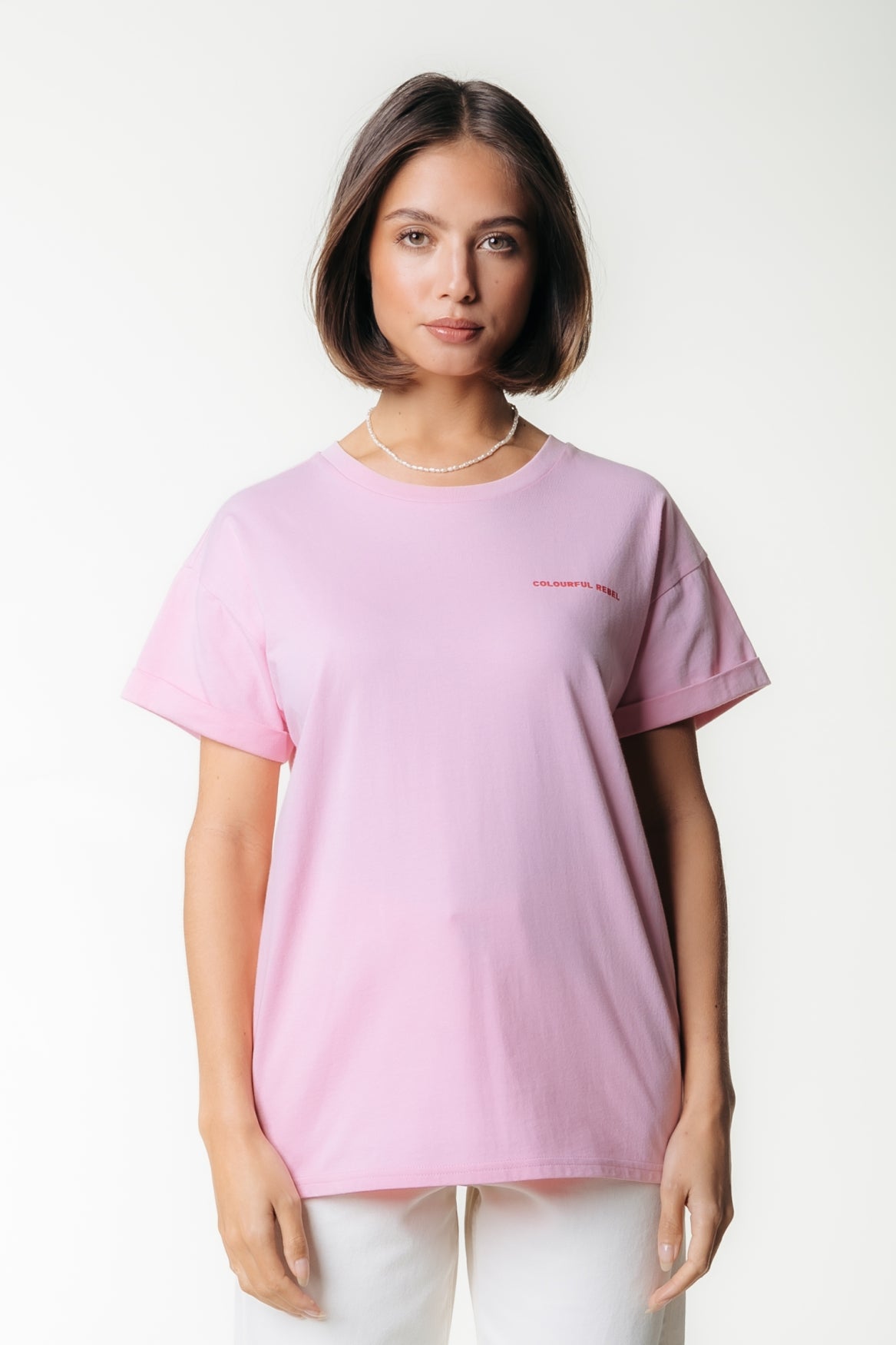 Colourful Rebel Flowe Square Shirt | Fresh Pink