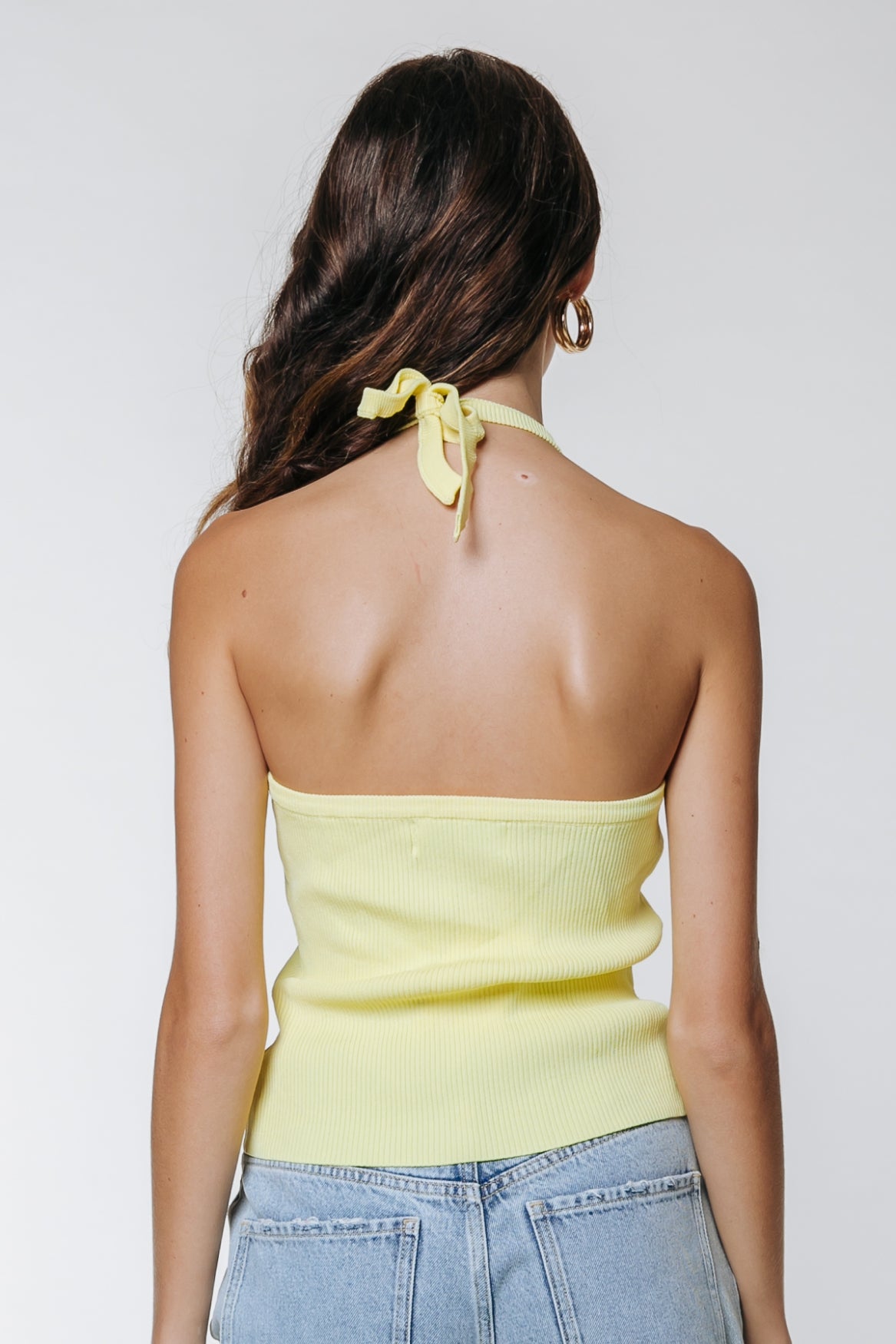 Colourful Rebel Jona Fine Knit Top | Lime