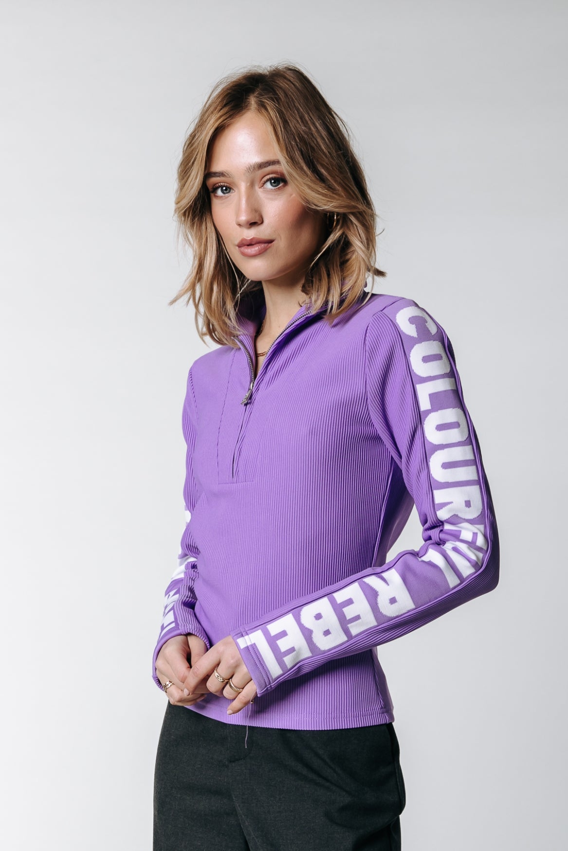 Colourful Rebel Doutse Fine Knit Top | Light lilac