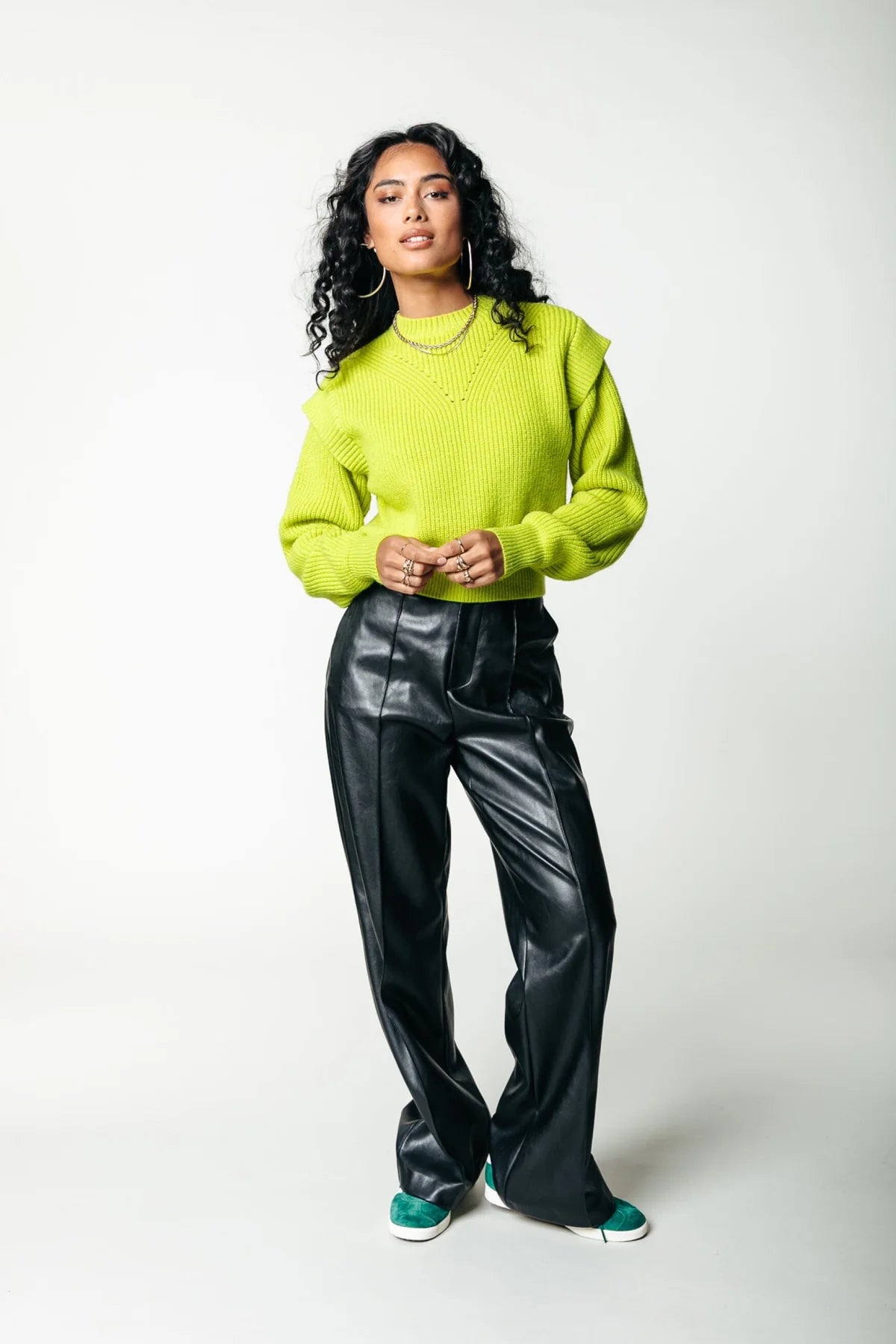 Colourful Rebel Rus Vegan Leather Pants