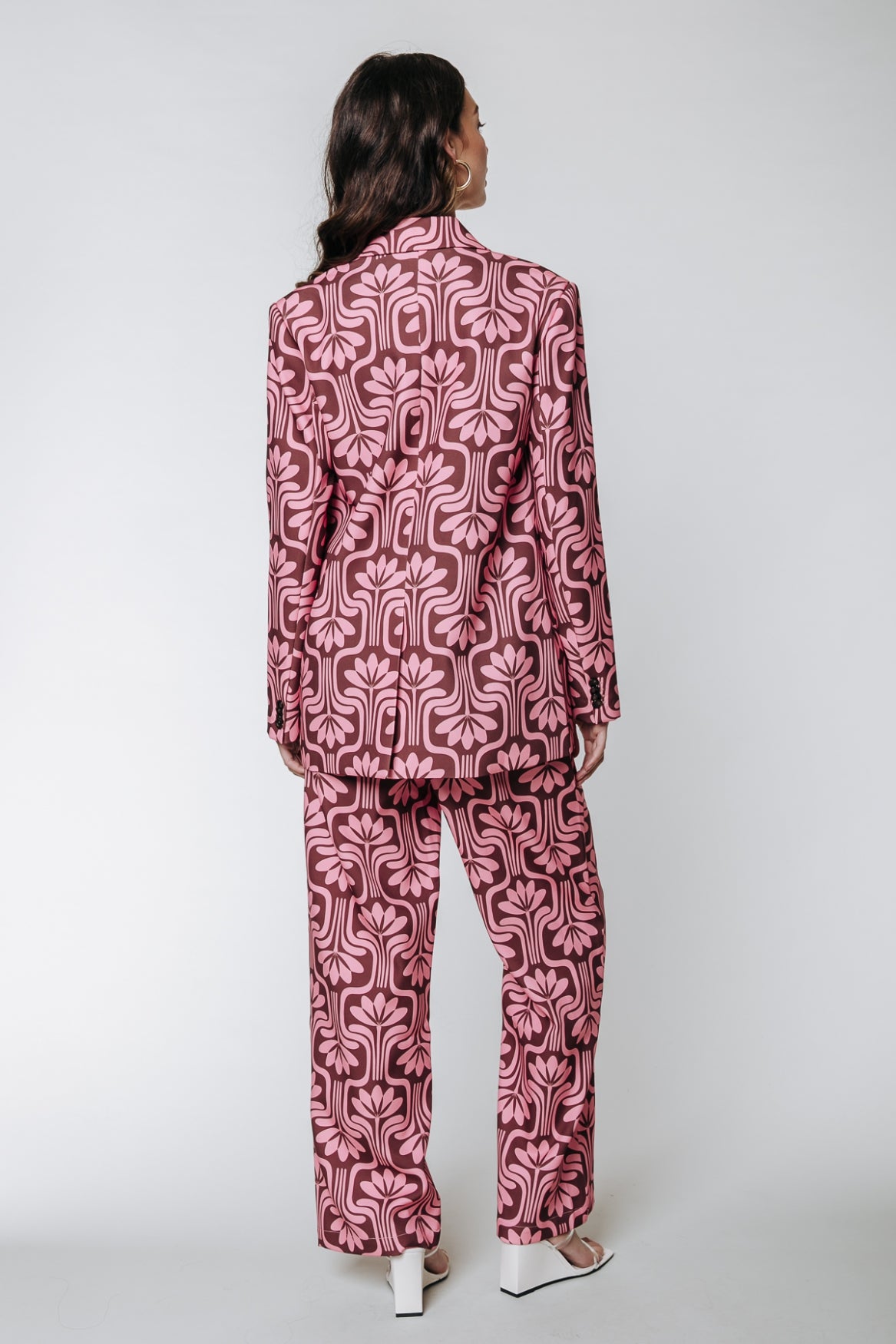Colourful Rebel Rikki Boyfriend Blazer | Old pink