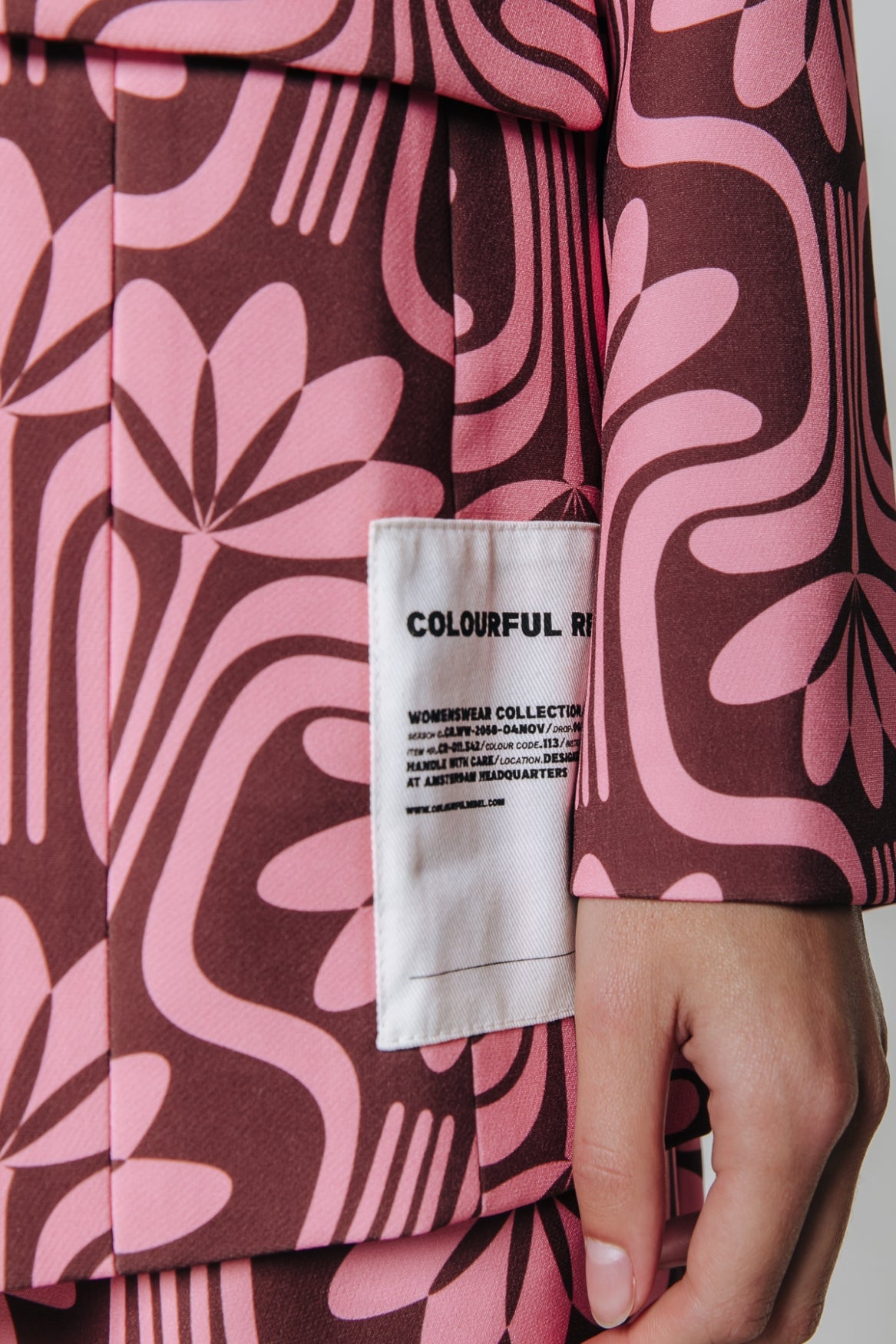 Colourful Rebel Rikki Boyfriend Blazer | Old pink