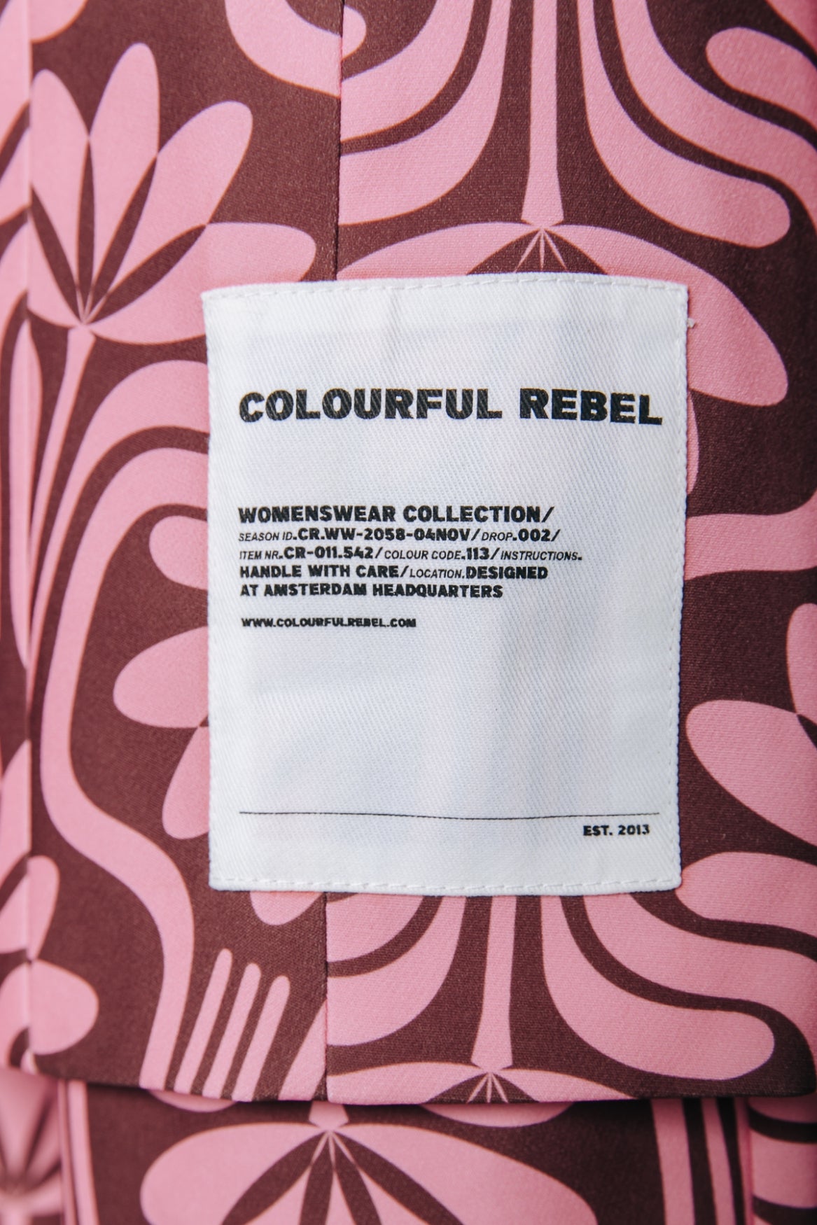 Colourful Rebel Rikki Boyfriend Blazer | Old pink