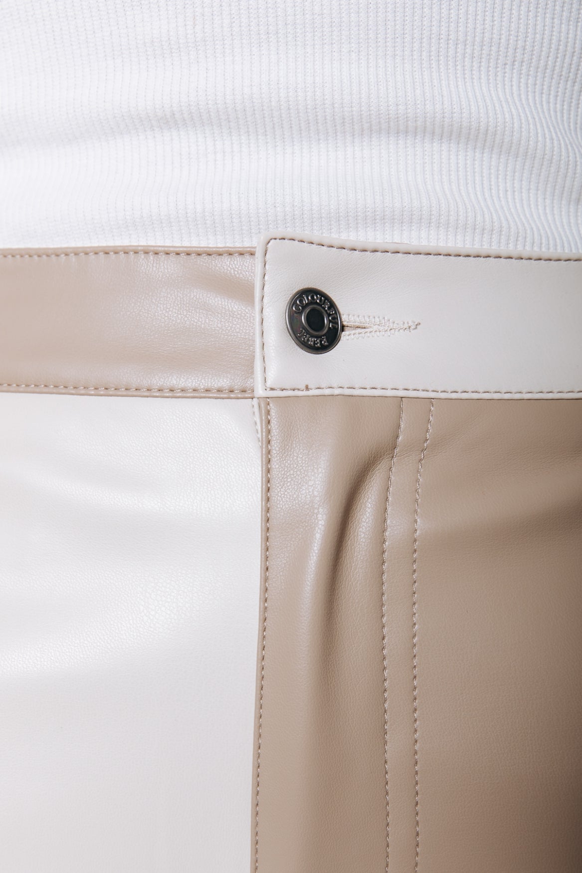Colourful Rebel Ismay Wide Leg Faux Leather Pants