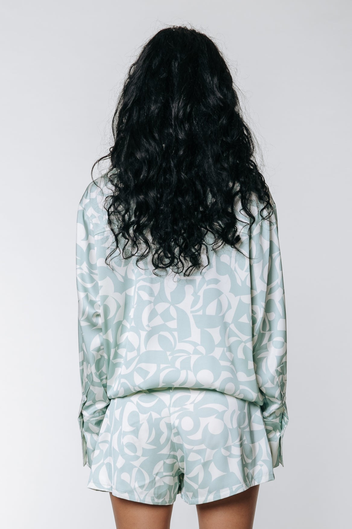 Colourful Rebel Kendall Satin Short | Light mint