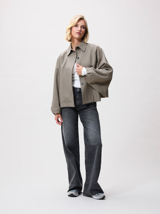 Catwalk Junkie Check Cape Jacket