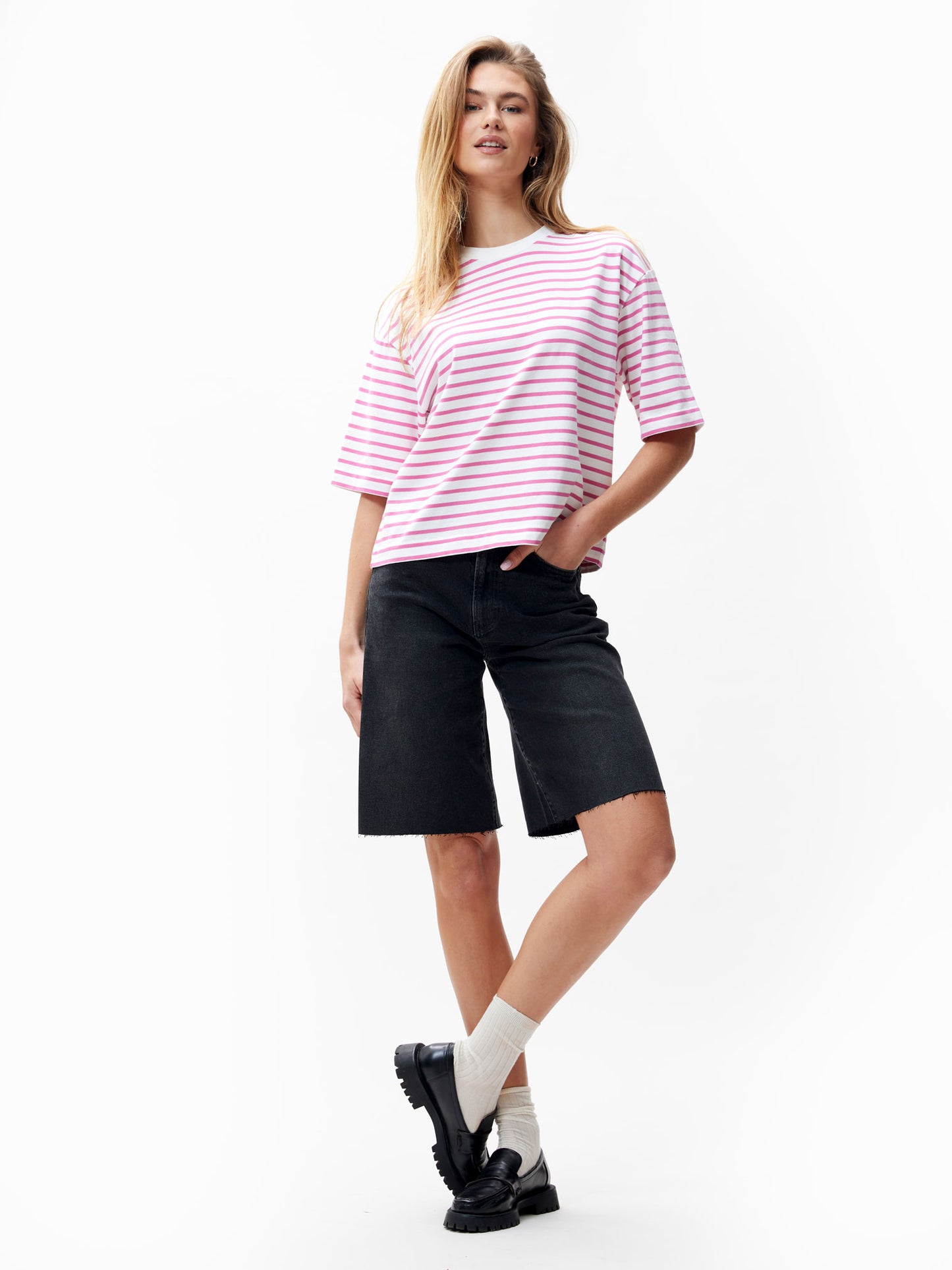 Catwalk Junkie Striped Loose Fit Tshirt