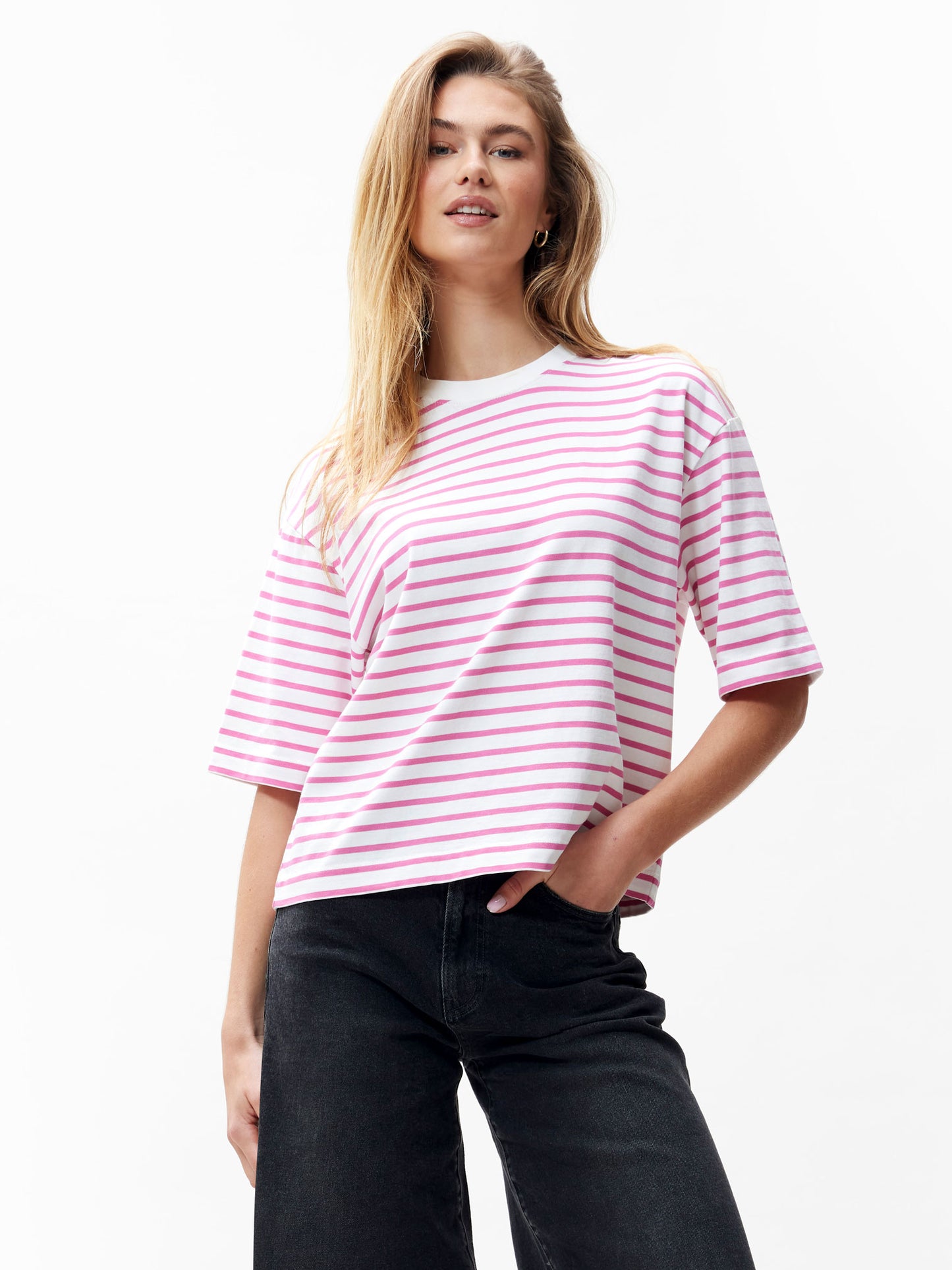 Catwalk Junkie Striped Loose Fit Tshirt