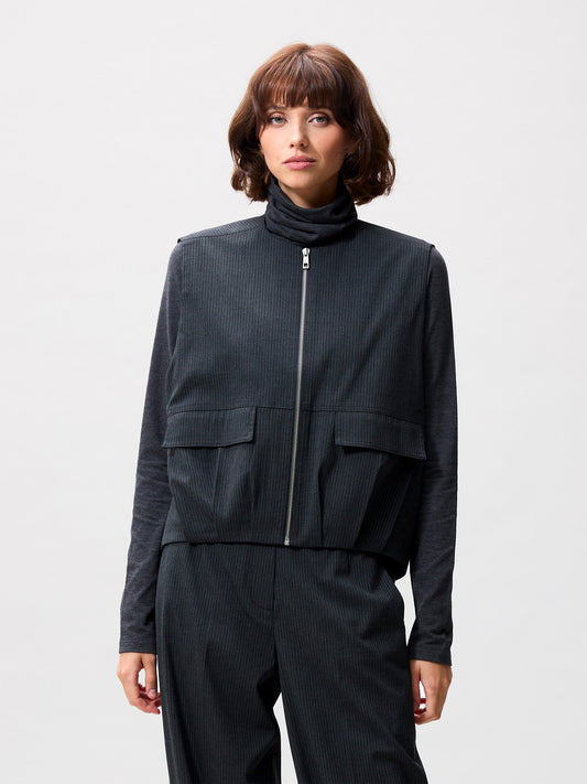 Catwalk Junkie Pinstripe Bodywarmer