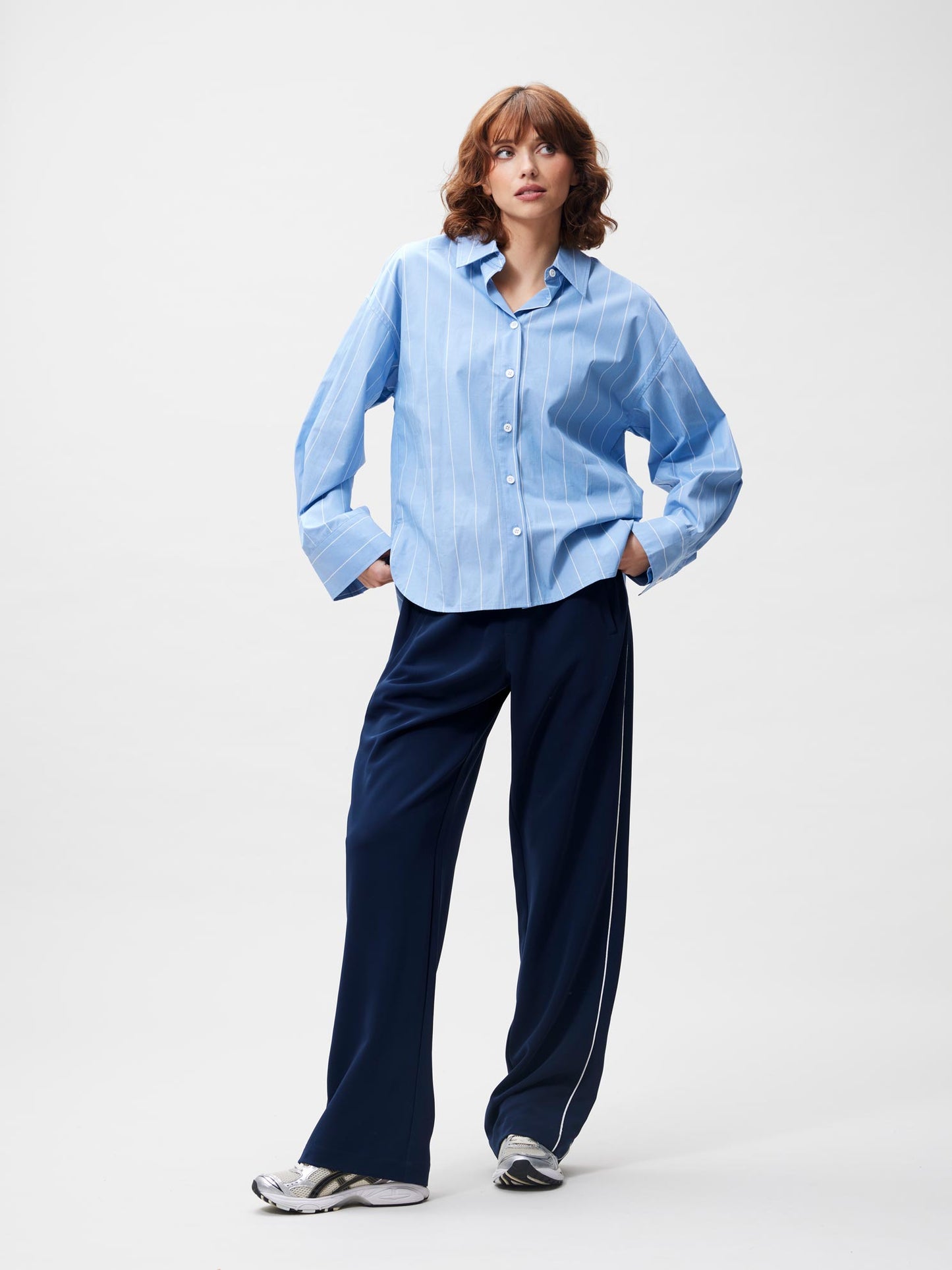 Catwalk Junkie Gestreepte Blouse met Knopen