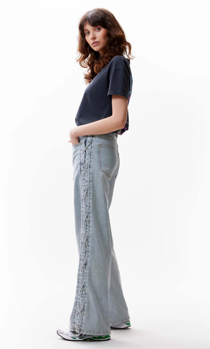 Catwalk Junkie Jeans Loose met Veter Detail