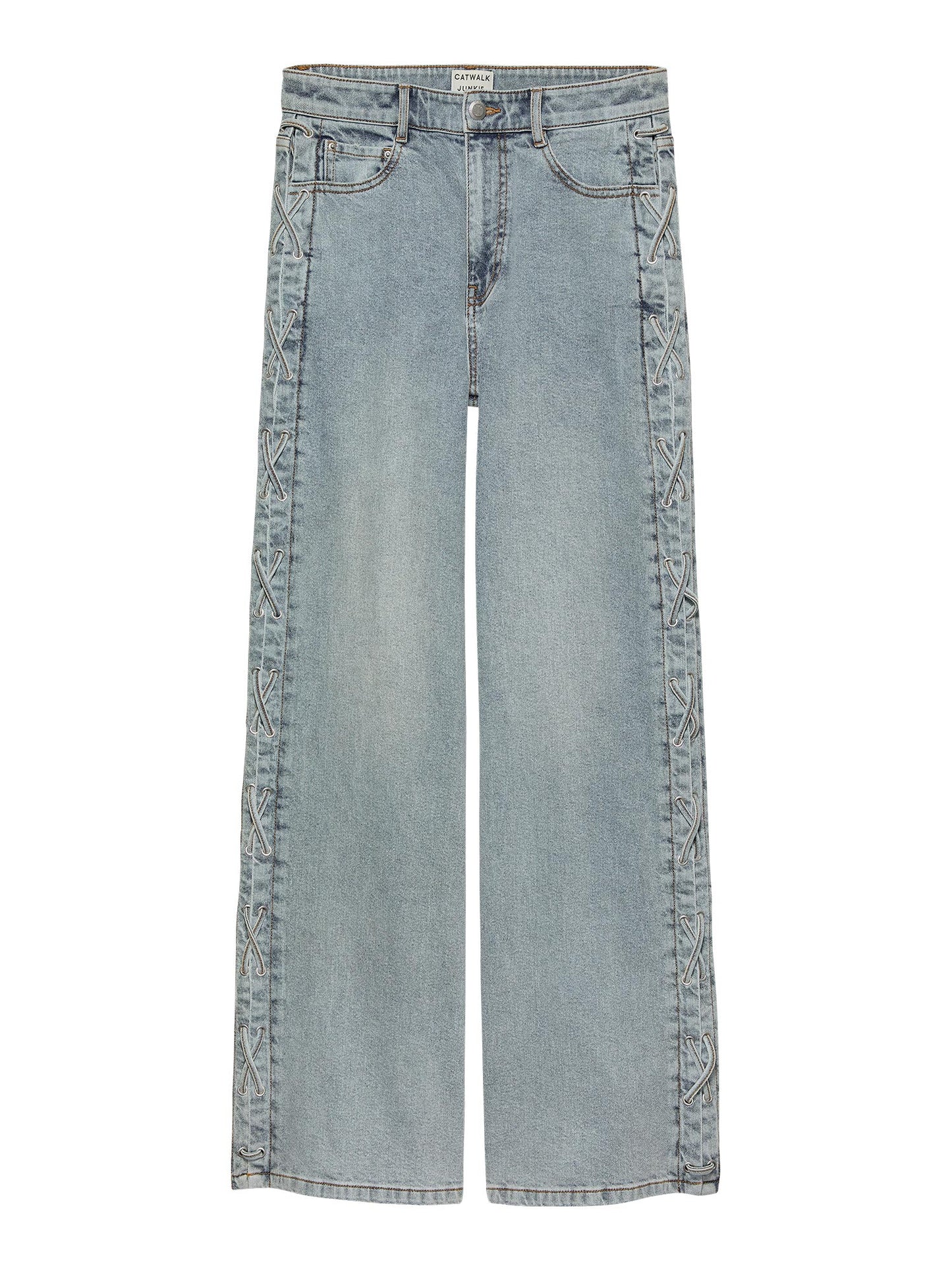 Catwalk Junkie Jeans Loose met Veter Detail
