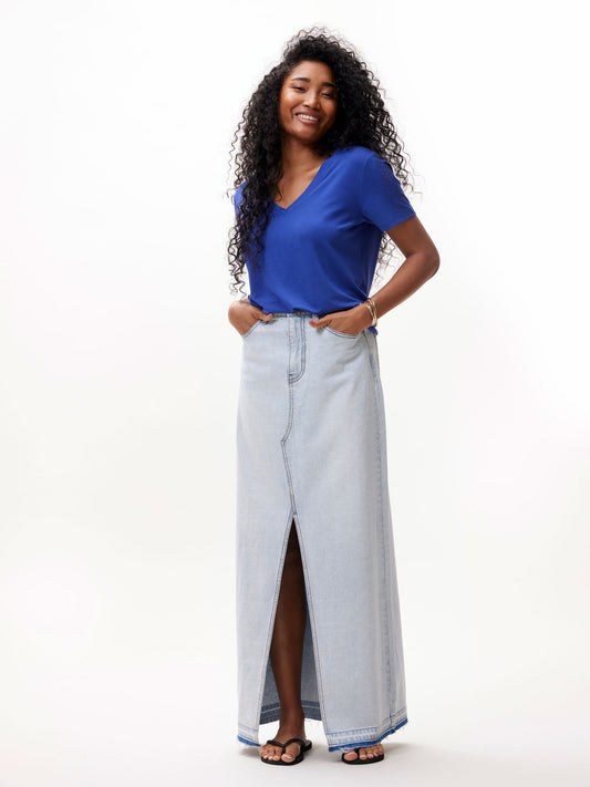 Catwalk Junkie Denim Maxi Skirt Pip