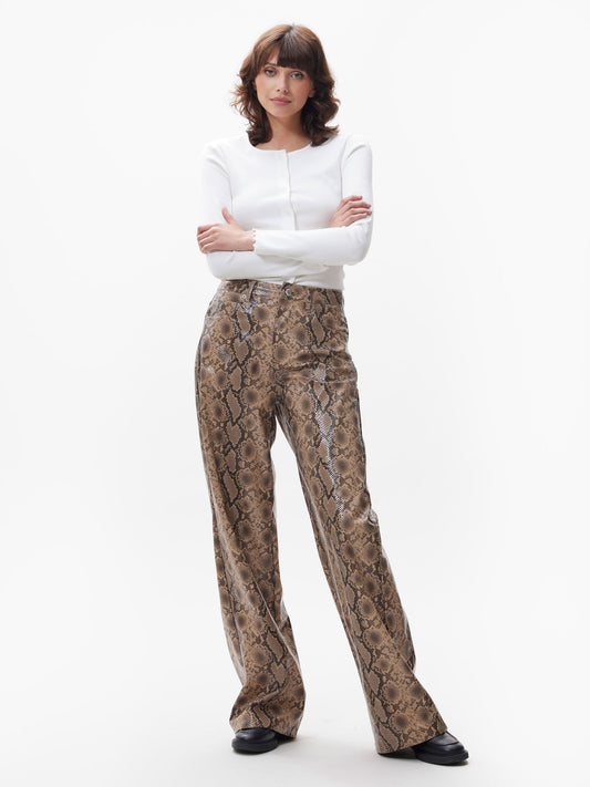 Catwalk Junkie Loose Fit Snake Trousers