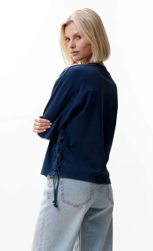Catwalk Junkie Tshirt met veter detail