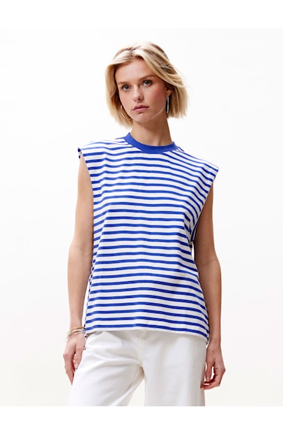 Catwalk Junkie Gestreepte Singlet