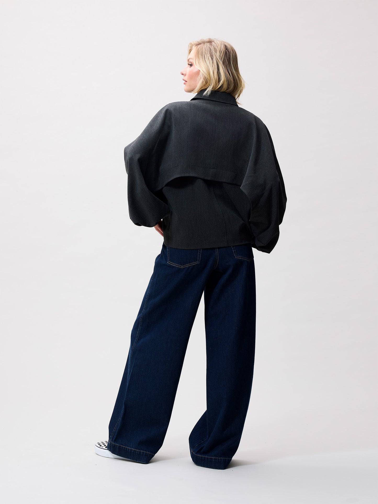 Catwalk Junkie Cape Jacket Dark Grey