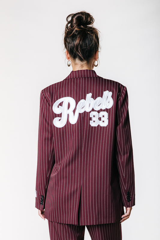 Colourful Rebel Jesra Pinstripe Blazer