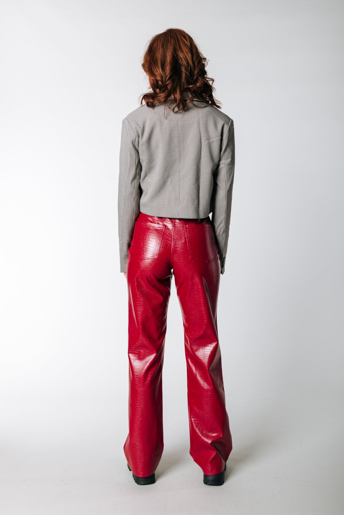 Colourful Rebel Russy Croco Pants | Red