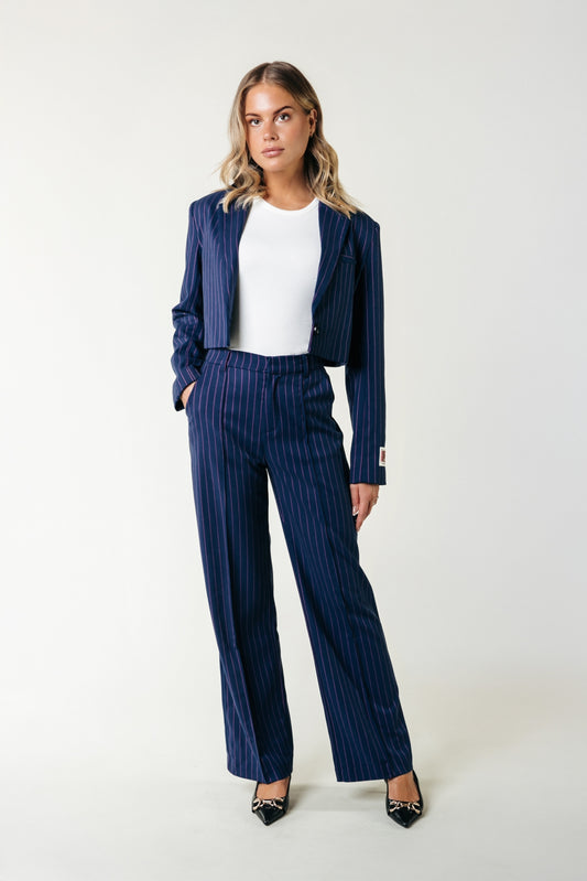 Colourful Rebel Rus Pinstripe Pants