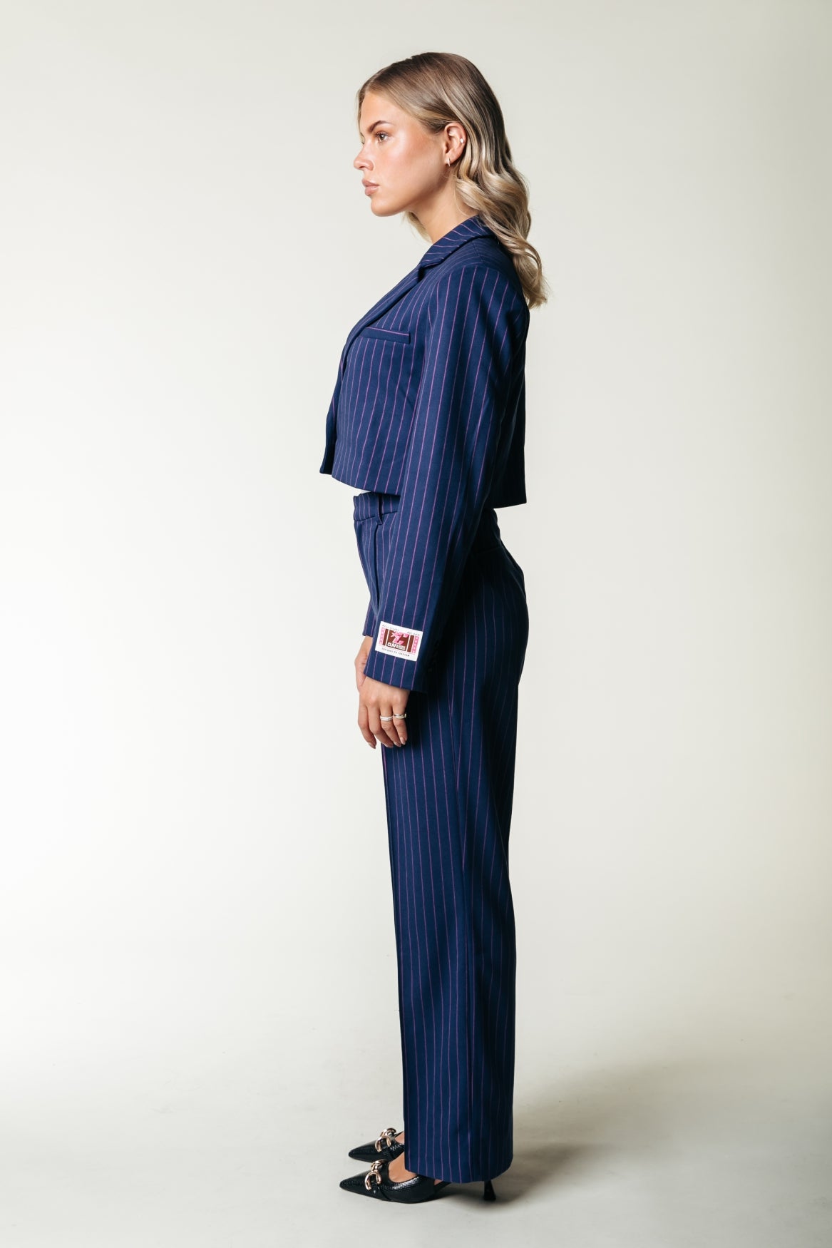 Colourful Rebel Rus Pinstripe Pants