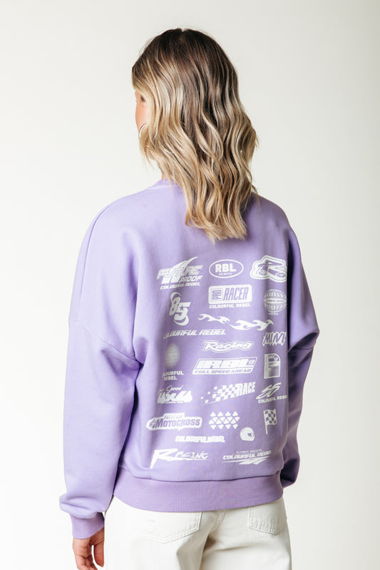 Colourful Rebel Racer Logo Sweat