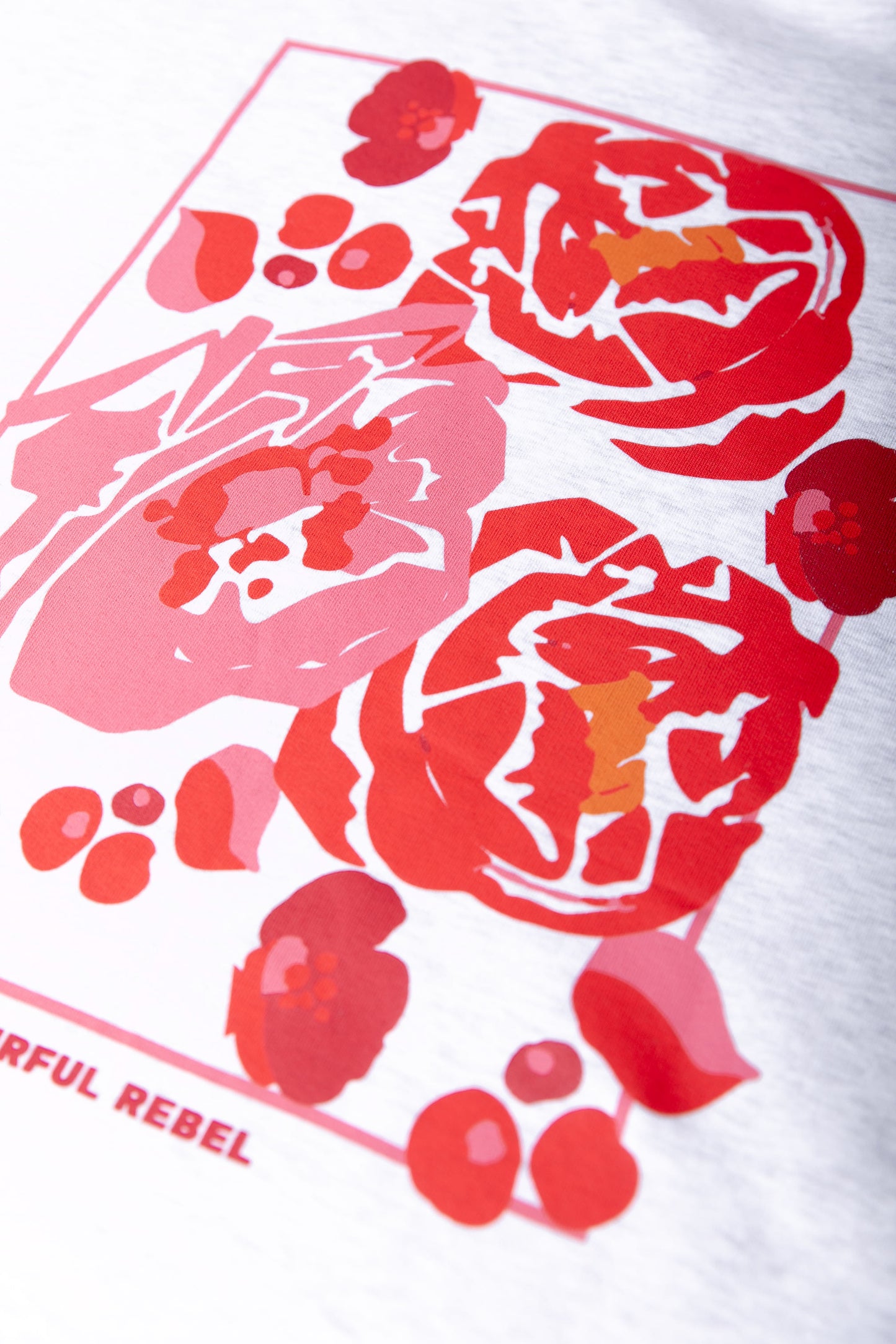 Colourful Rebel Flower Square Dropped Shoulder Sweat