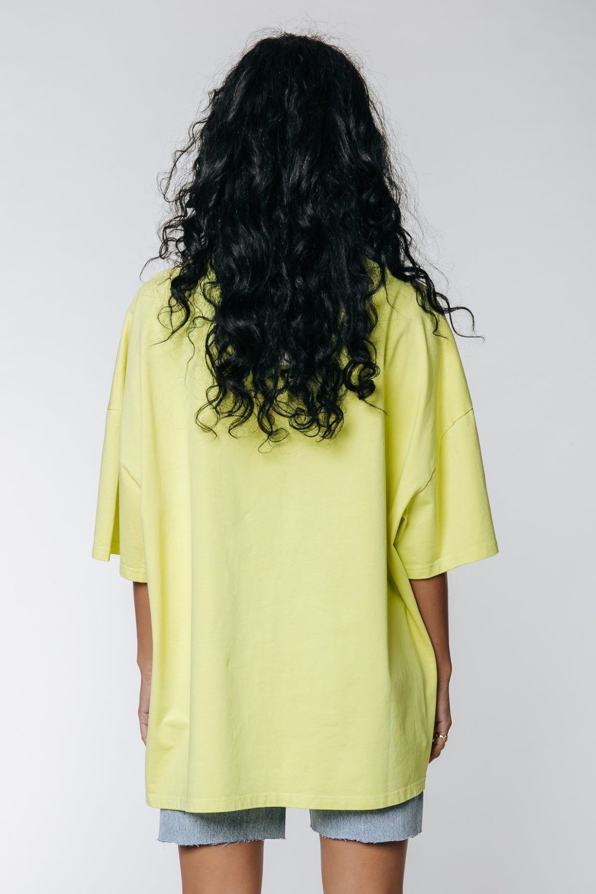 Colourful Rebel Oversized Tee | Bright lime